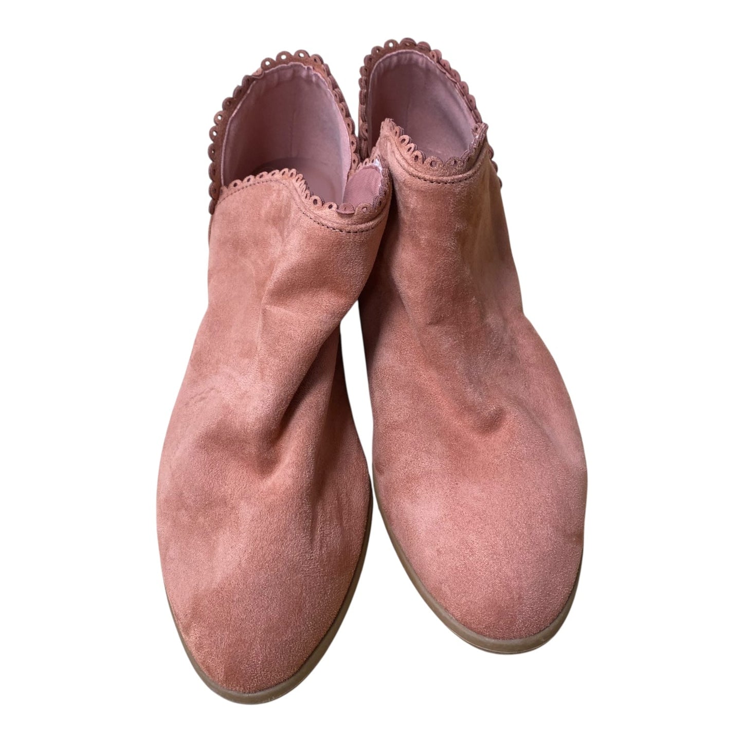 Boots Ankle Heels By Qupid In Coral, Size:10