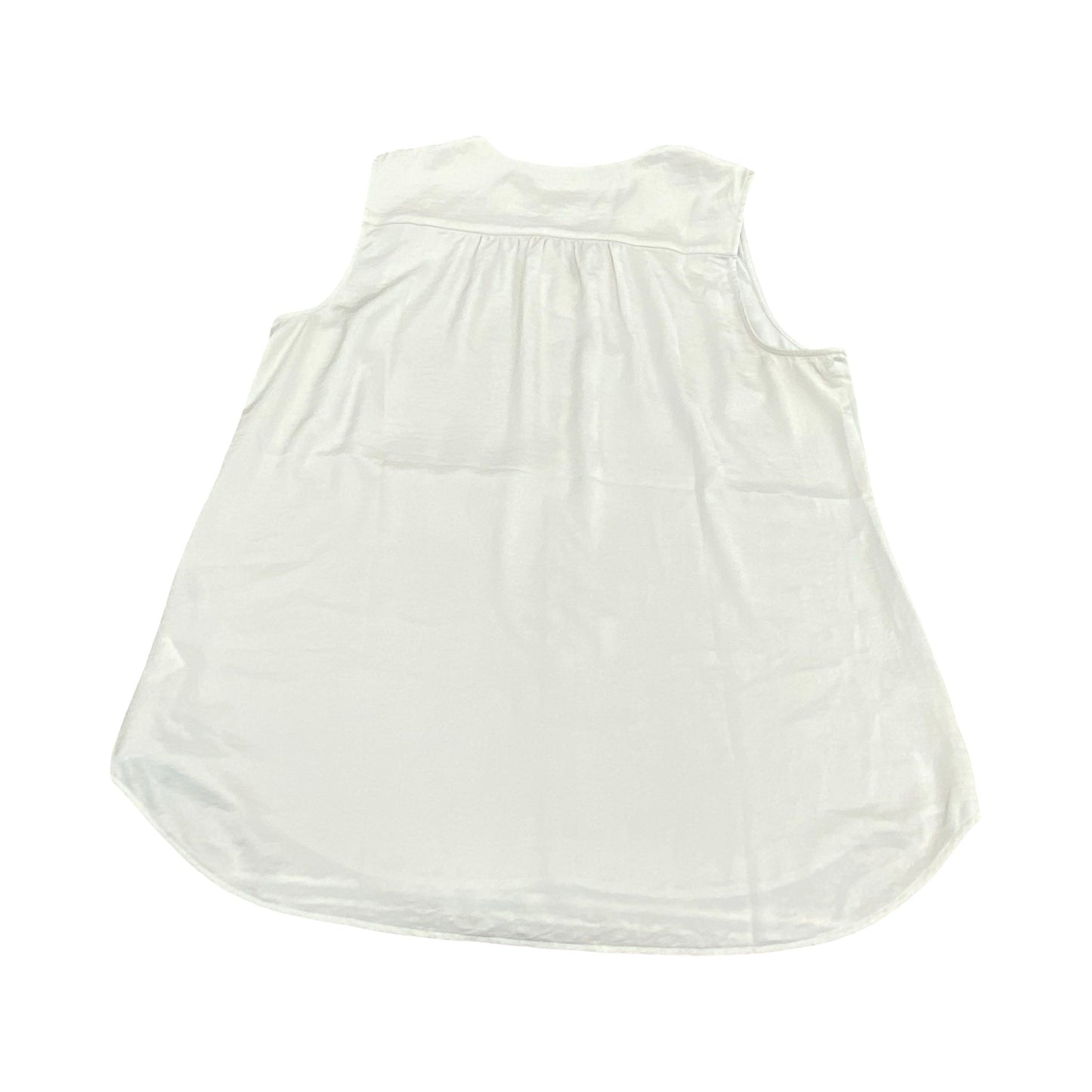 Top Sleeveless By Cabi In Cream, Size:L