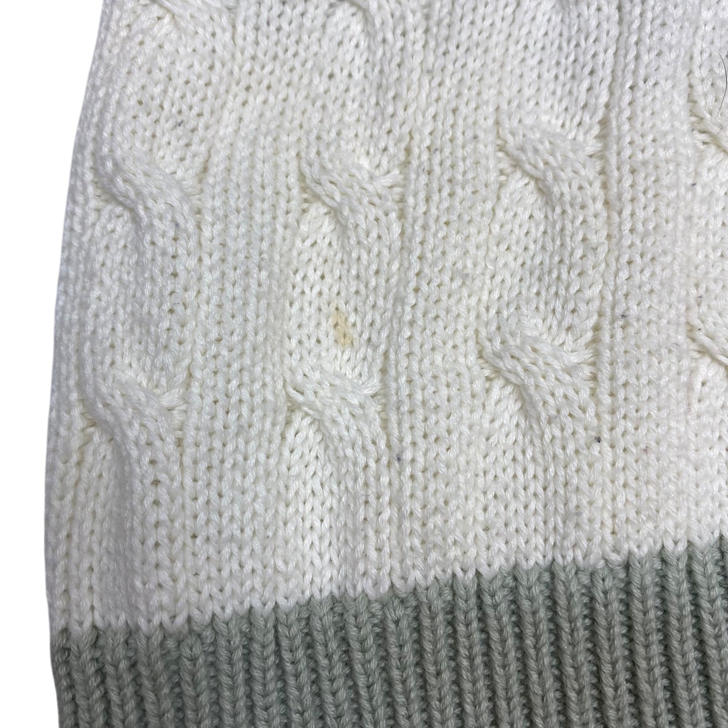 Sweater By John Galt In Cream & Green, Size:Osfm