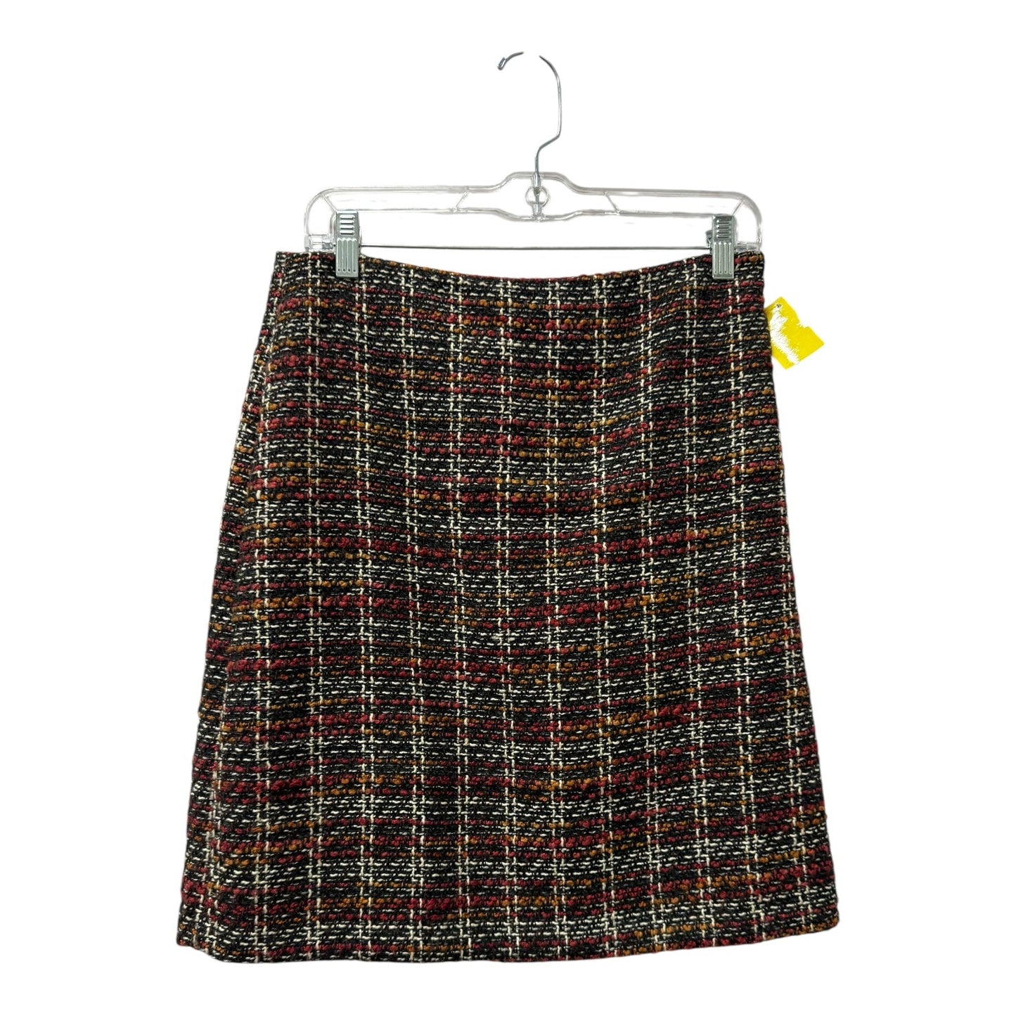 Skirt Midi By Ann Taylor In Brown & Cream, Size:4