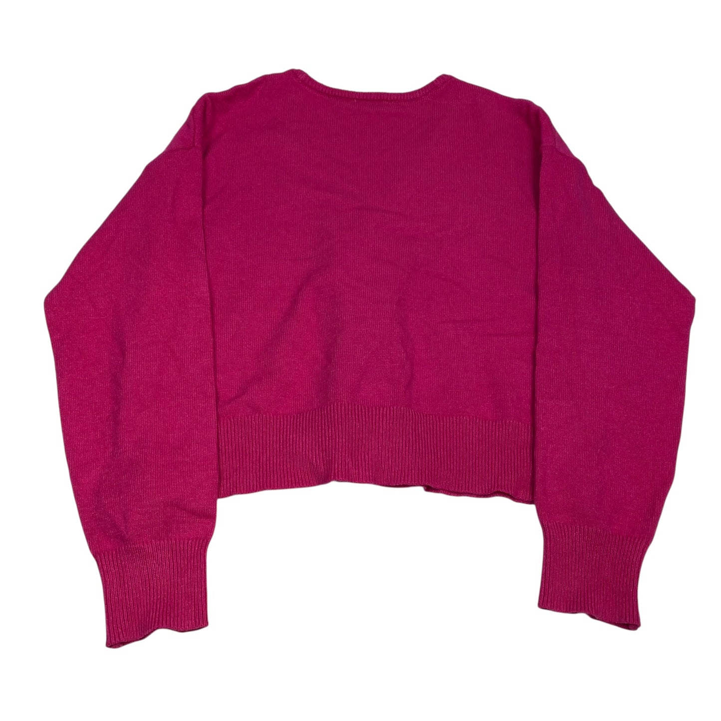 Sweater Cardigan By Crown And Ivy In Pink, Size:L