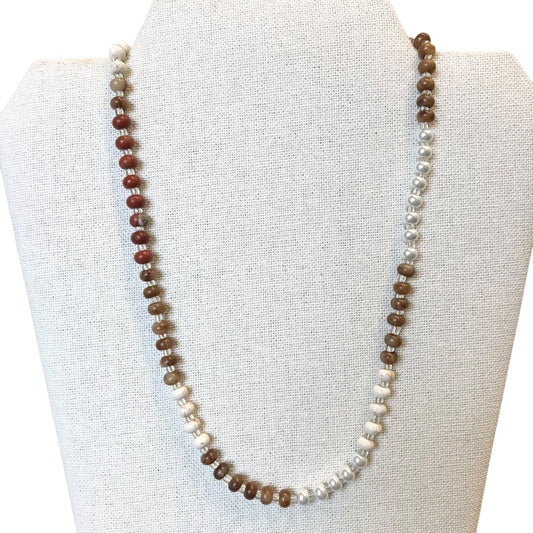 Necklace Other By J. Crew In Brown & Cream