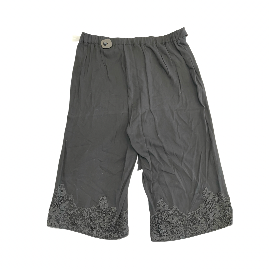 Pants Designer By Karl Lagerfeld In Black, Size:18