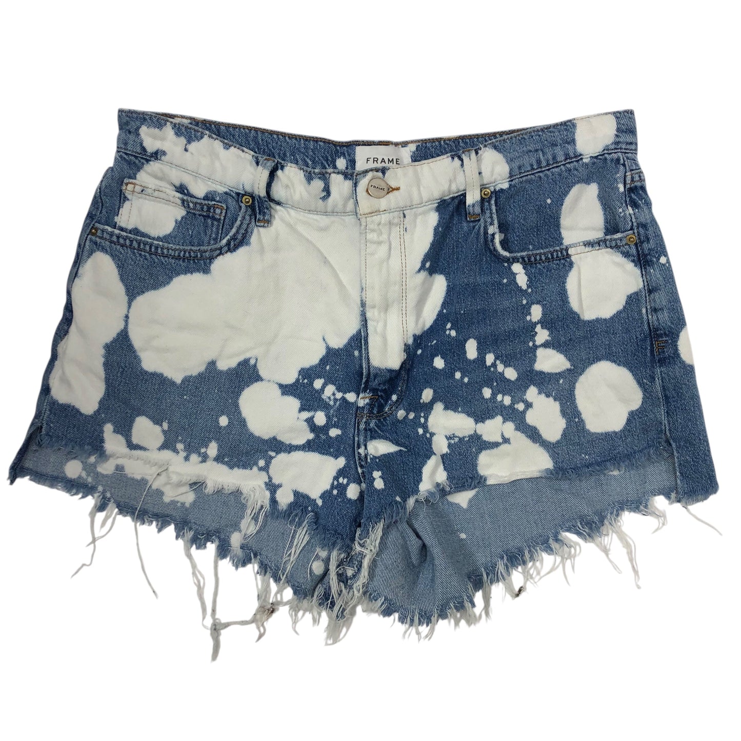 Shorts By Frame In Blue Denim, Size:10