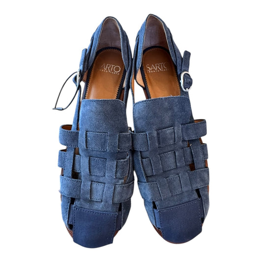 Shoes Flats By Franco Sarto In Blue, Size:8