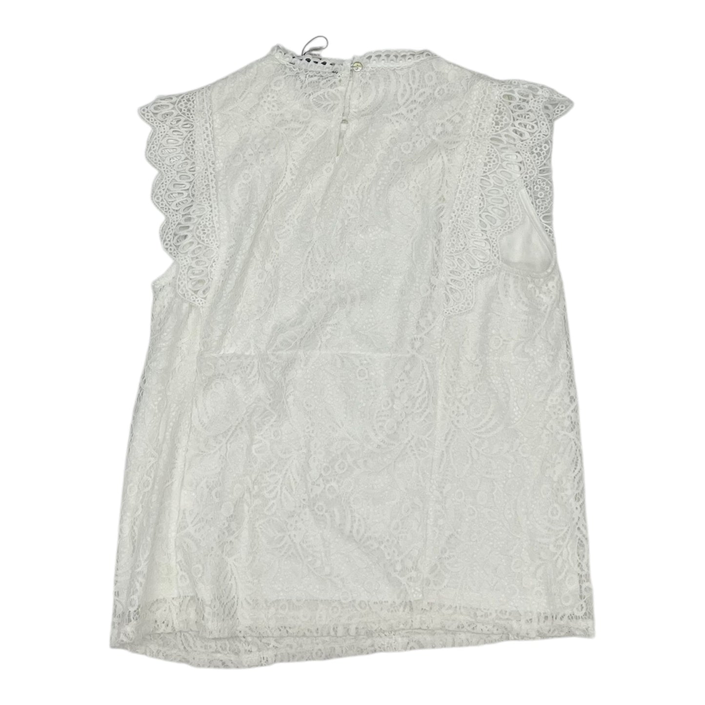 Blouse Ss By Cable And Gauge In White, Size:Xl