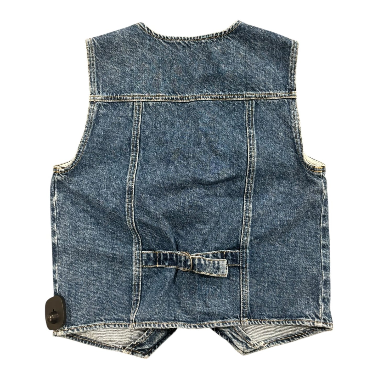 Vest Designer By Reformation In Blue Denim, Size:Xs