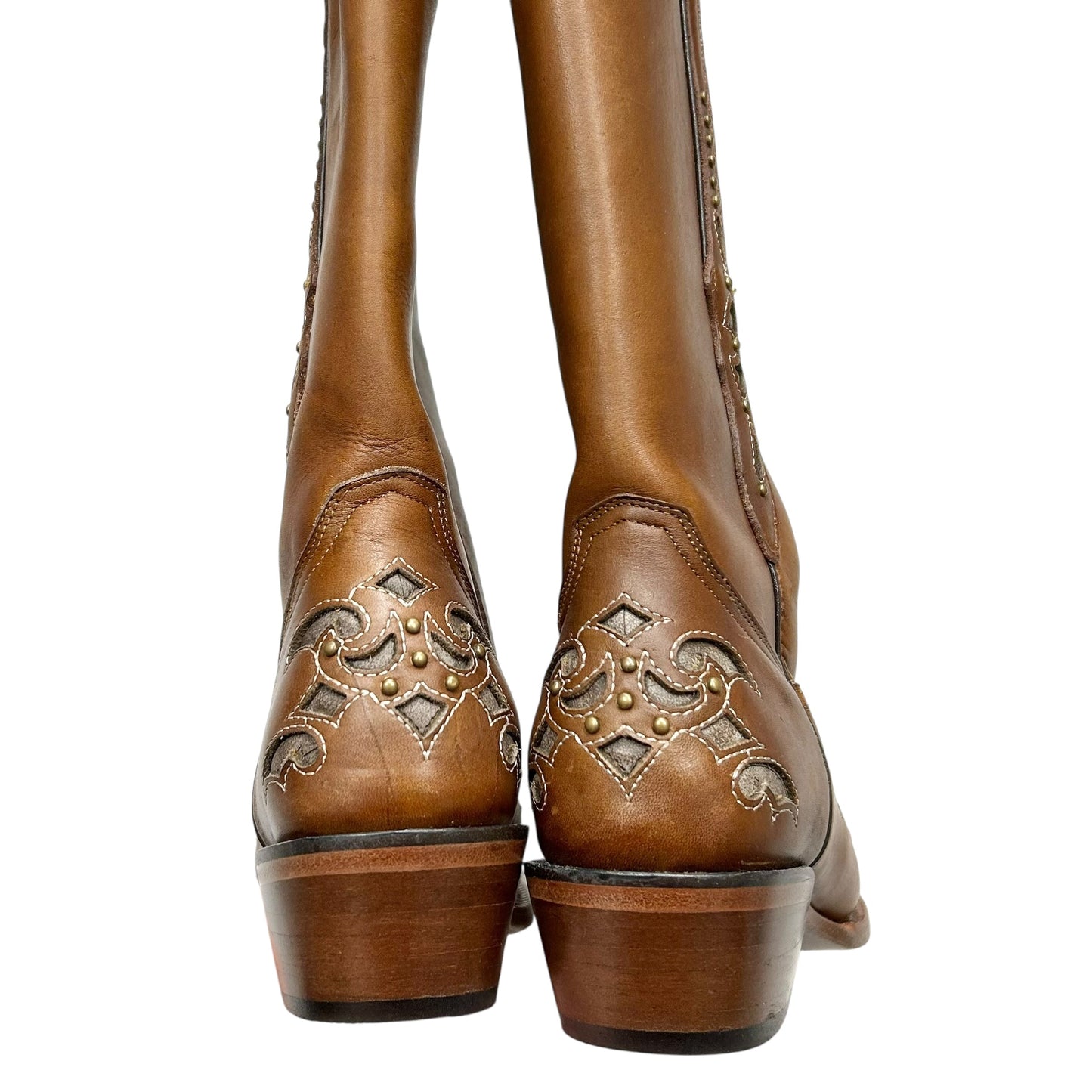 BOOTS WESTERN by Tanner Mark In BROWN, Size: 10