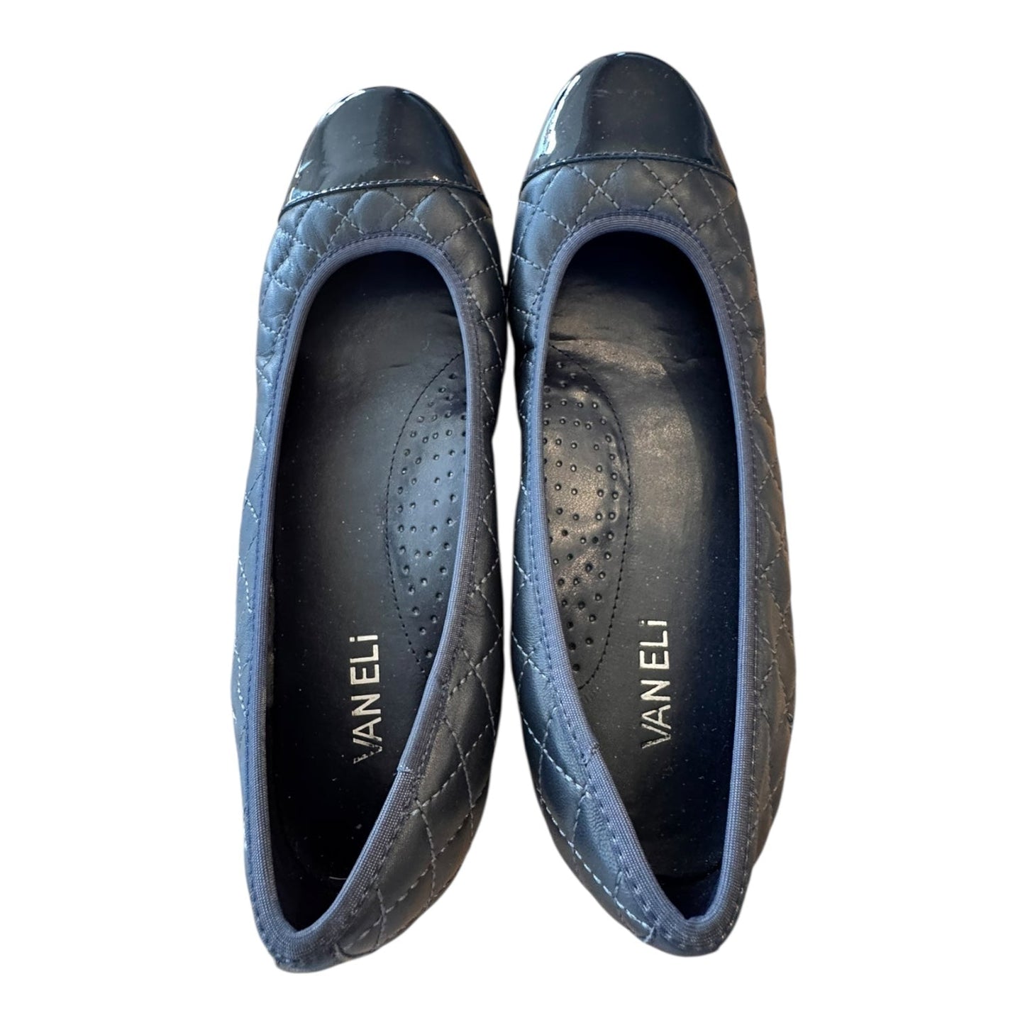 Shoes Flats By Vaneli In Navy, Size:9.5