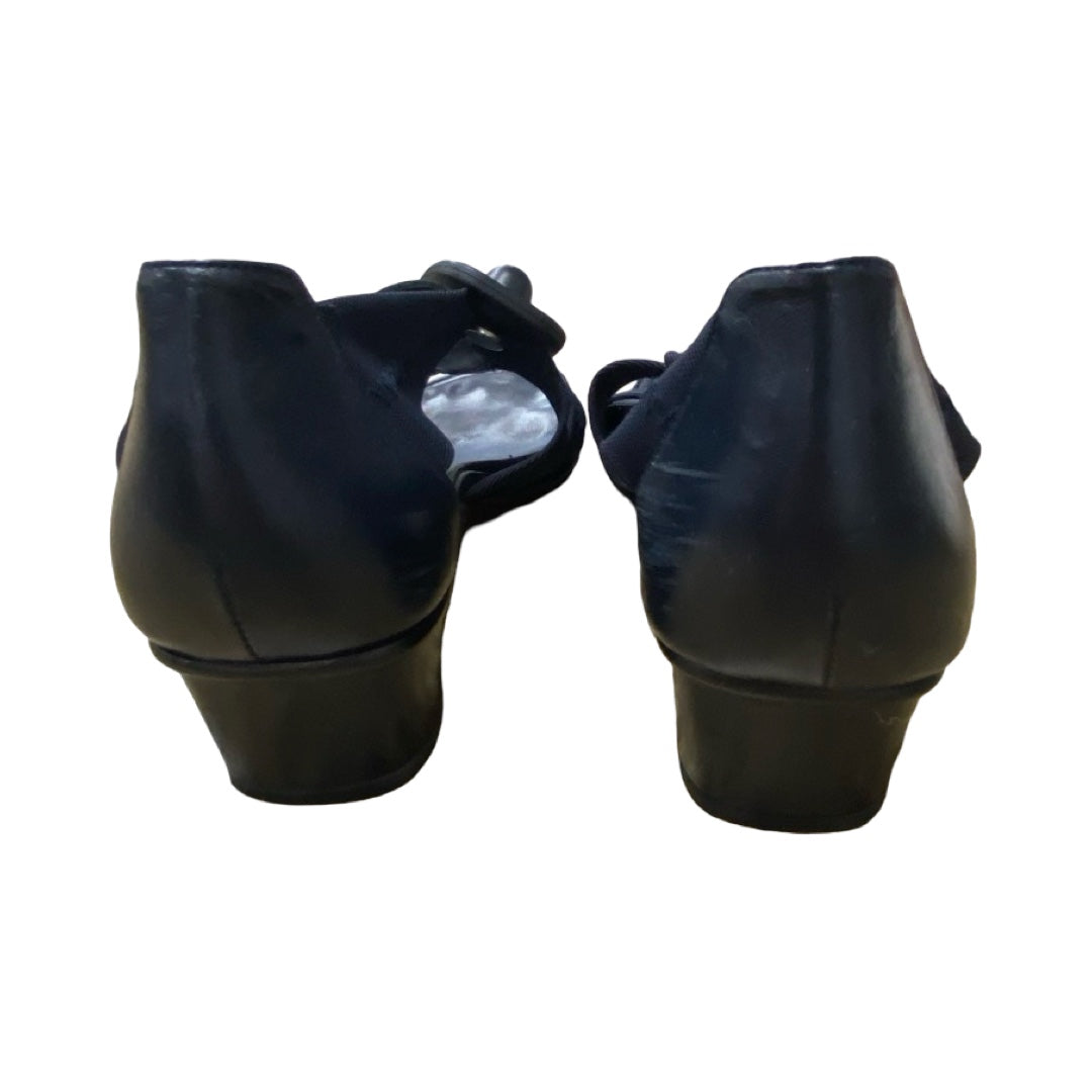 Sandals Heels Block By Donald Pliner In Navy, Size:8