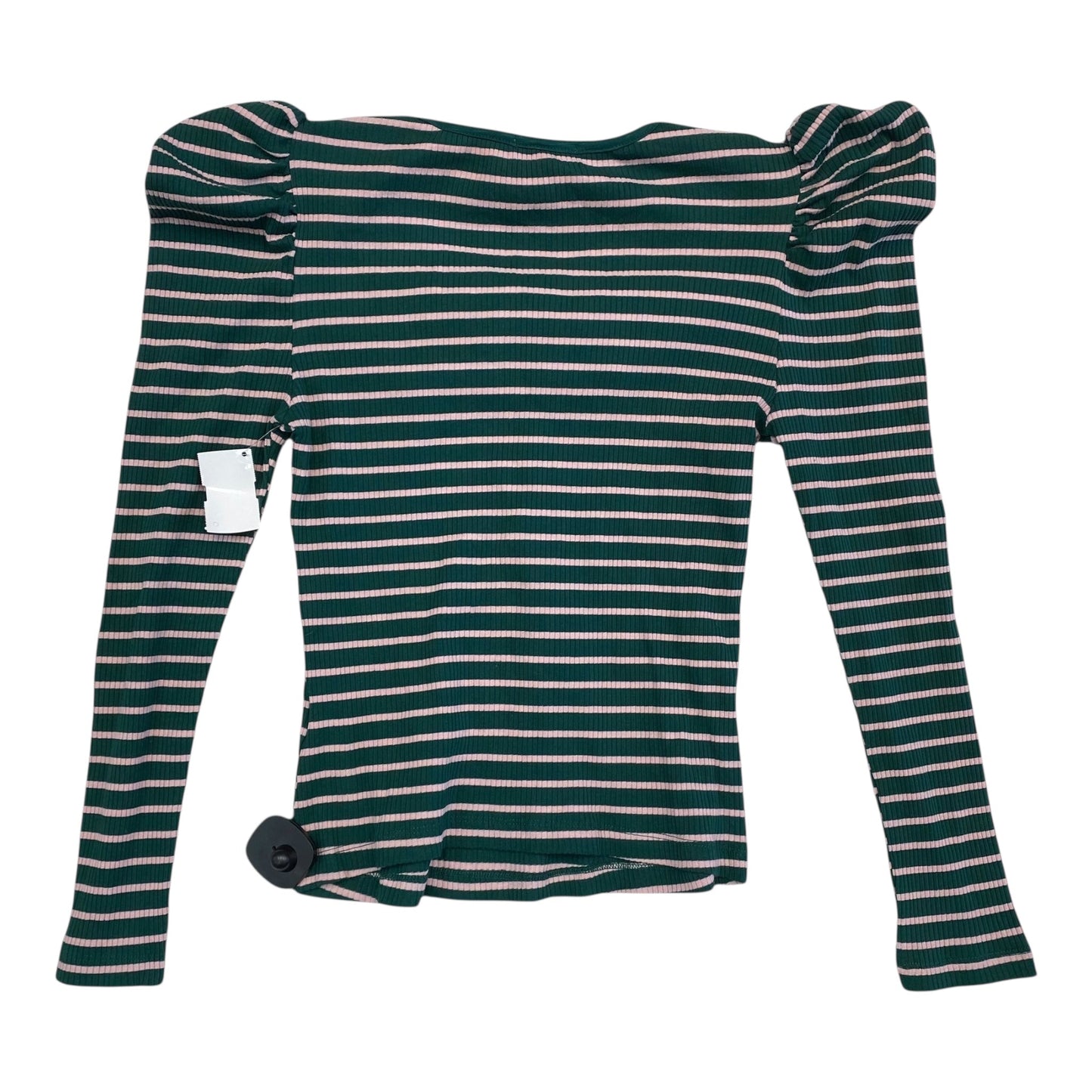 Top Long Sleeve By Porridge In Striped Pattern, Size: M