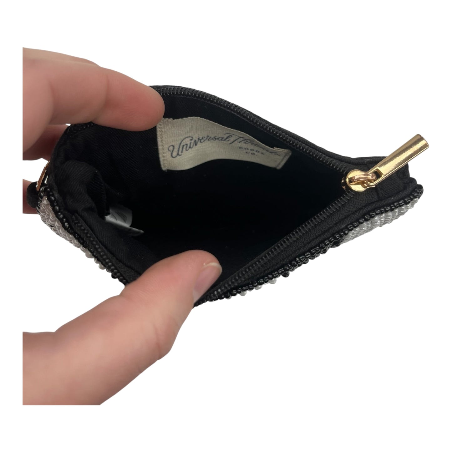 Coin Purse By Universal Thread In Black & White, Size:Small