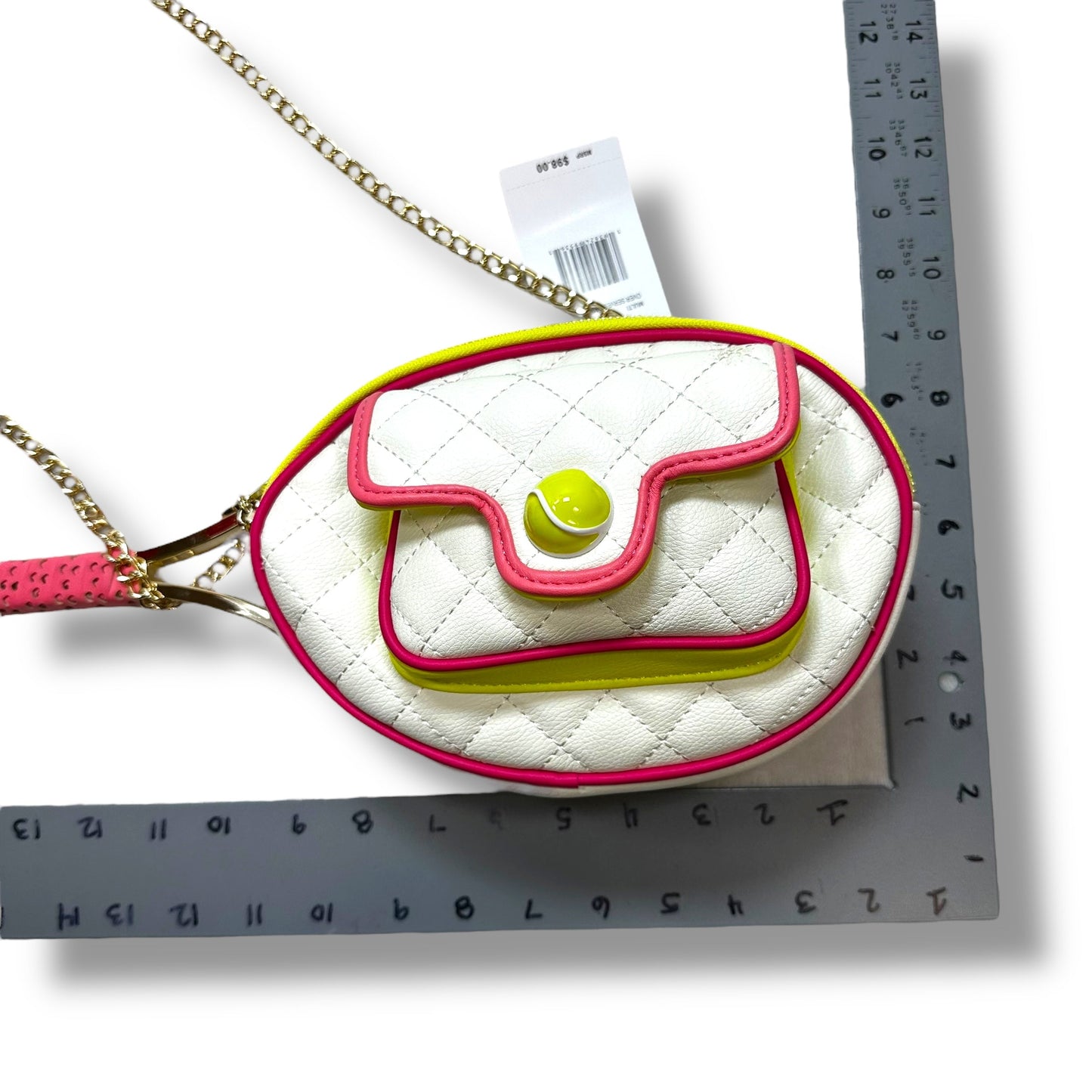 Tennis Racket Crossbody By Betsey Johnson, Size: Small