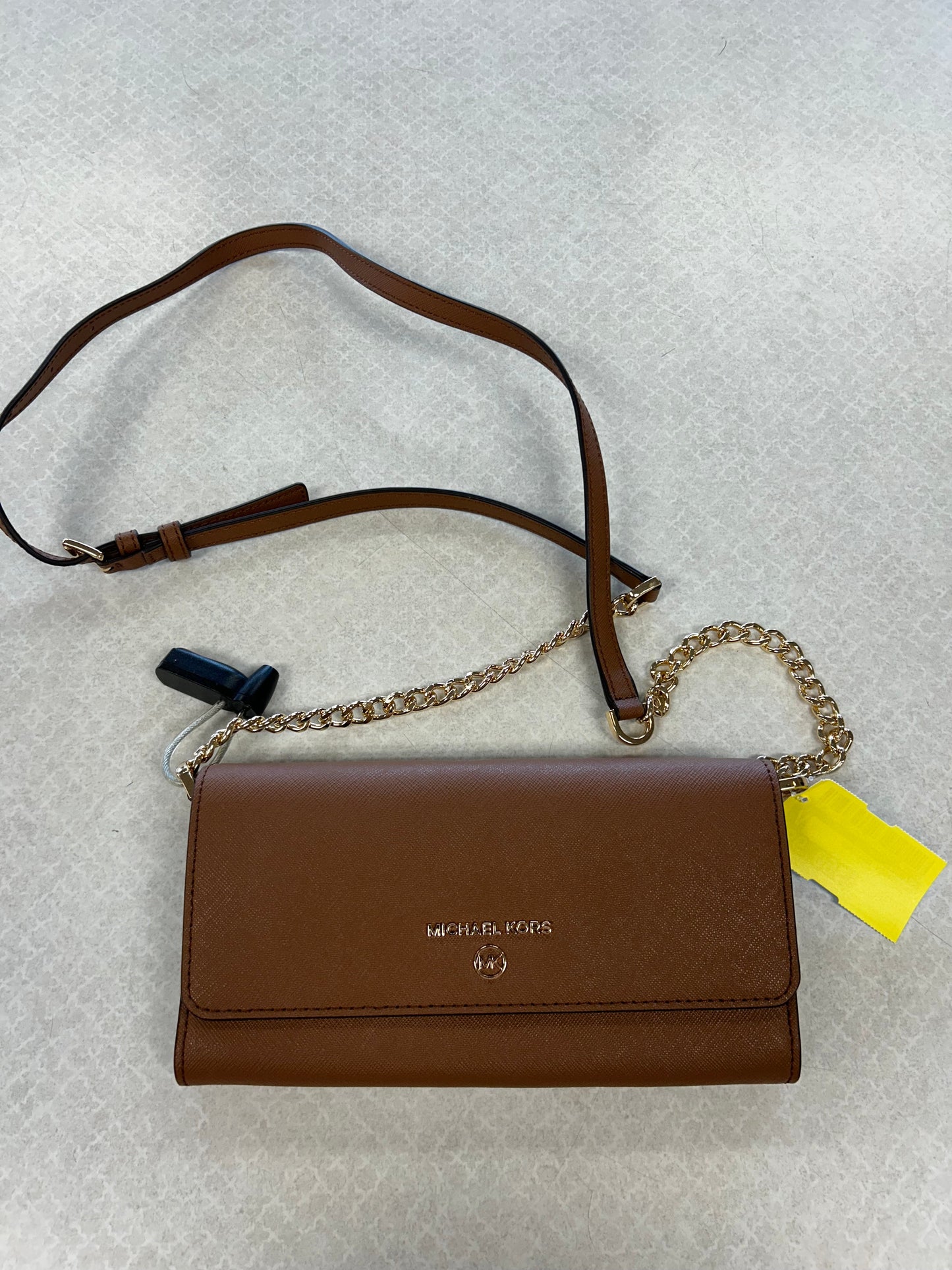 Crossbody Designer By Michael Kors In Brown, Size:Small