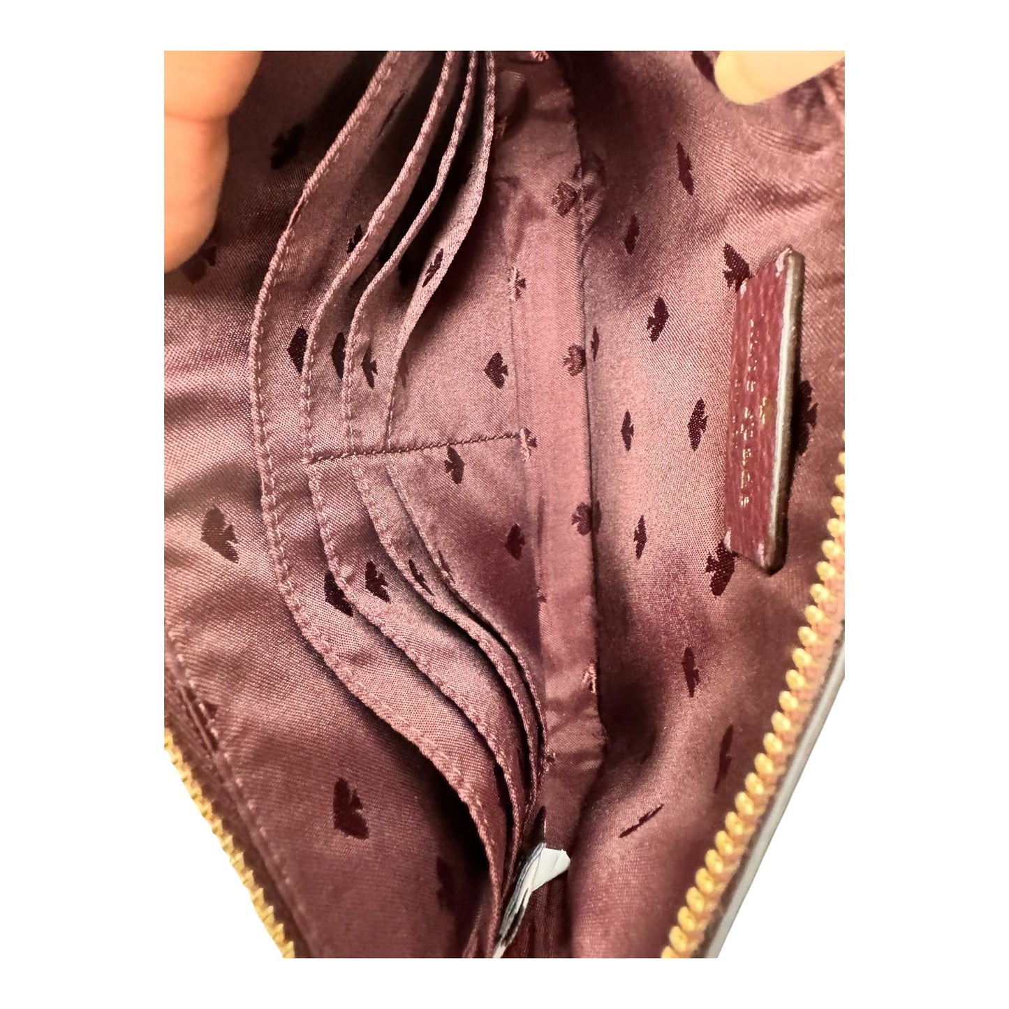 Handbag Designer By Kate Spade In Maroon, Size:Small