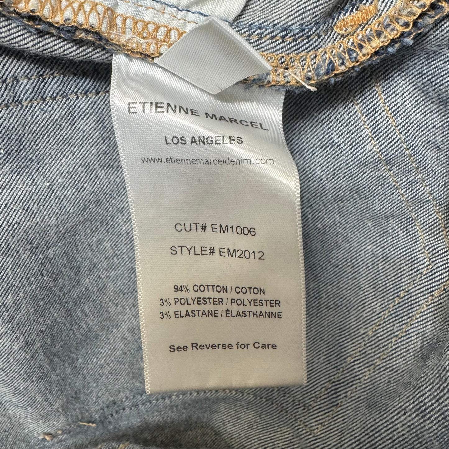 Medium Wash Signature Skinny Crop Pant Jeans By Etienne Marcel In Blue Denim, Size: 6/28