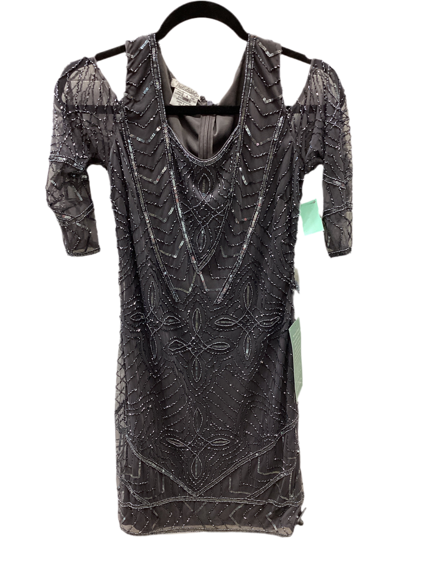 Dress Party Midi By Cmc In Grey, Size:4