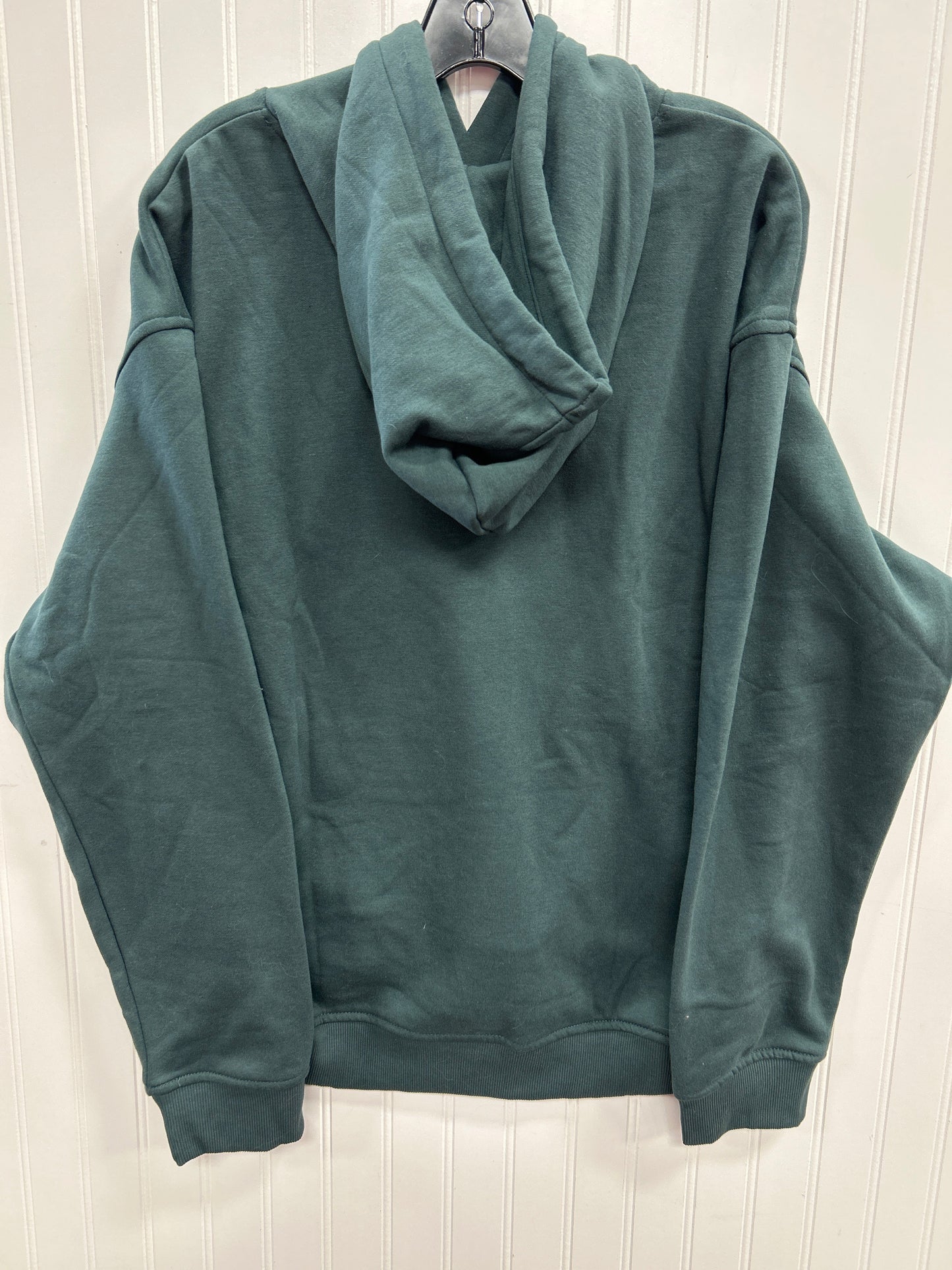 Sweatshirt Hoodie By H&M In Green, Size:L