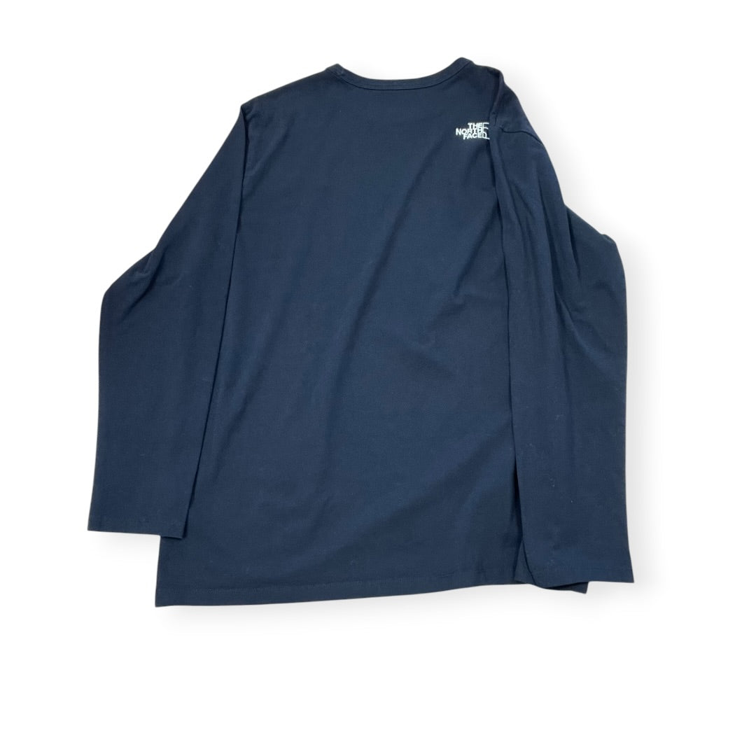 Athletic Top Ls Crewneck By The North Face In Black, Size:1X