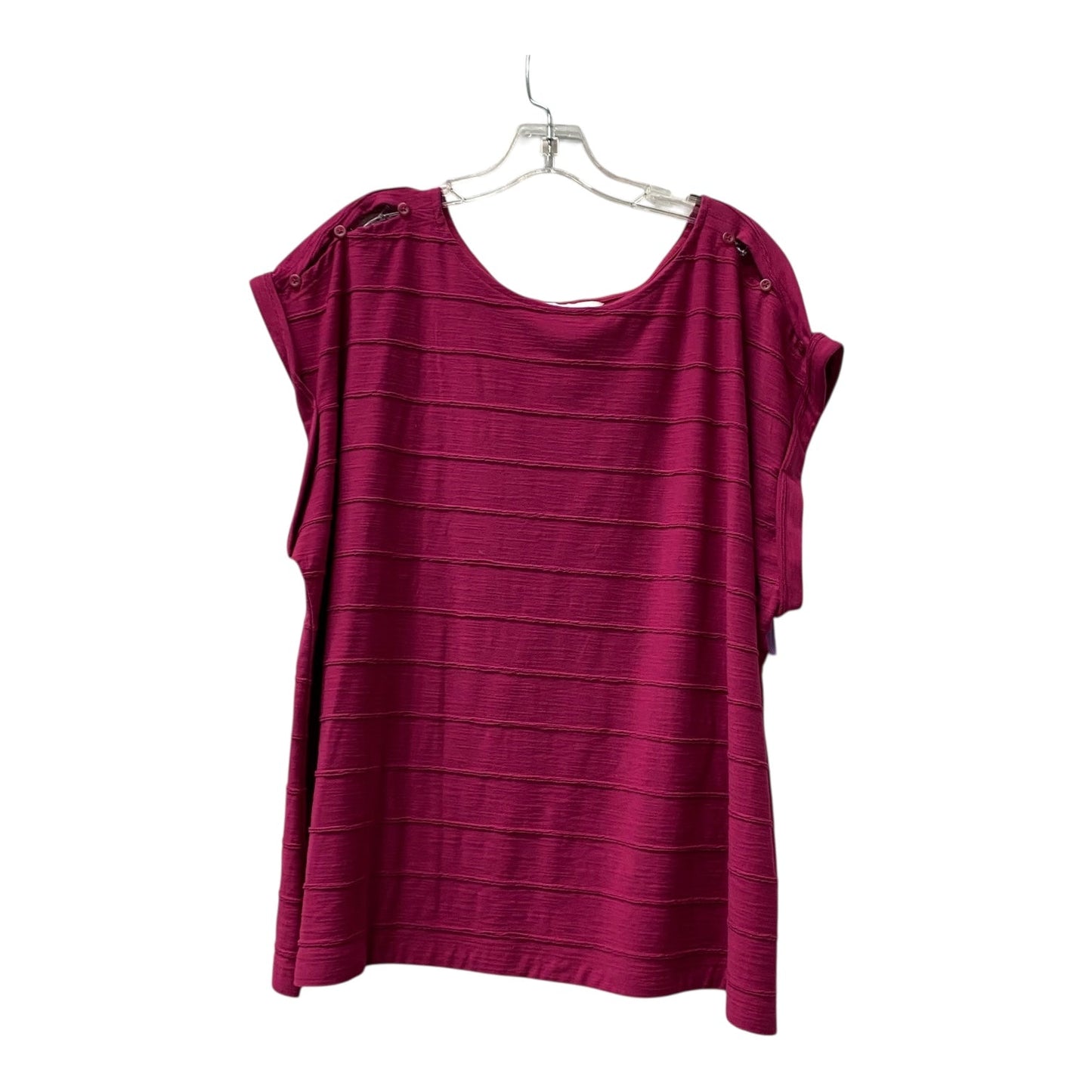 Top Ss By Liz Claiborne In Purple, Size:2X
