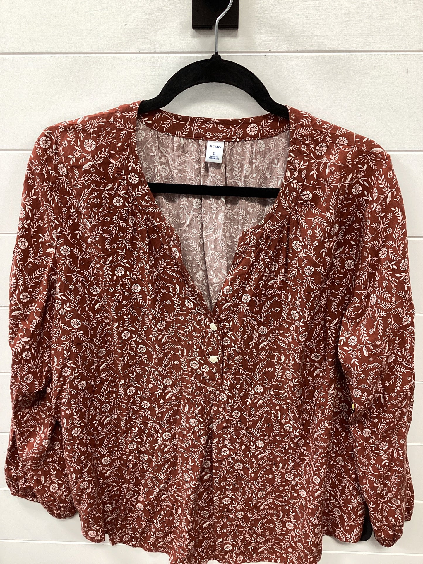 Top Ls By Old Navy In Brown, Size:Xl