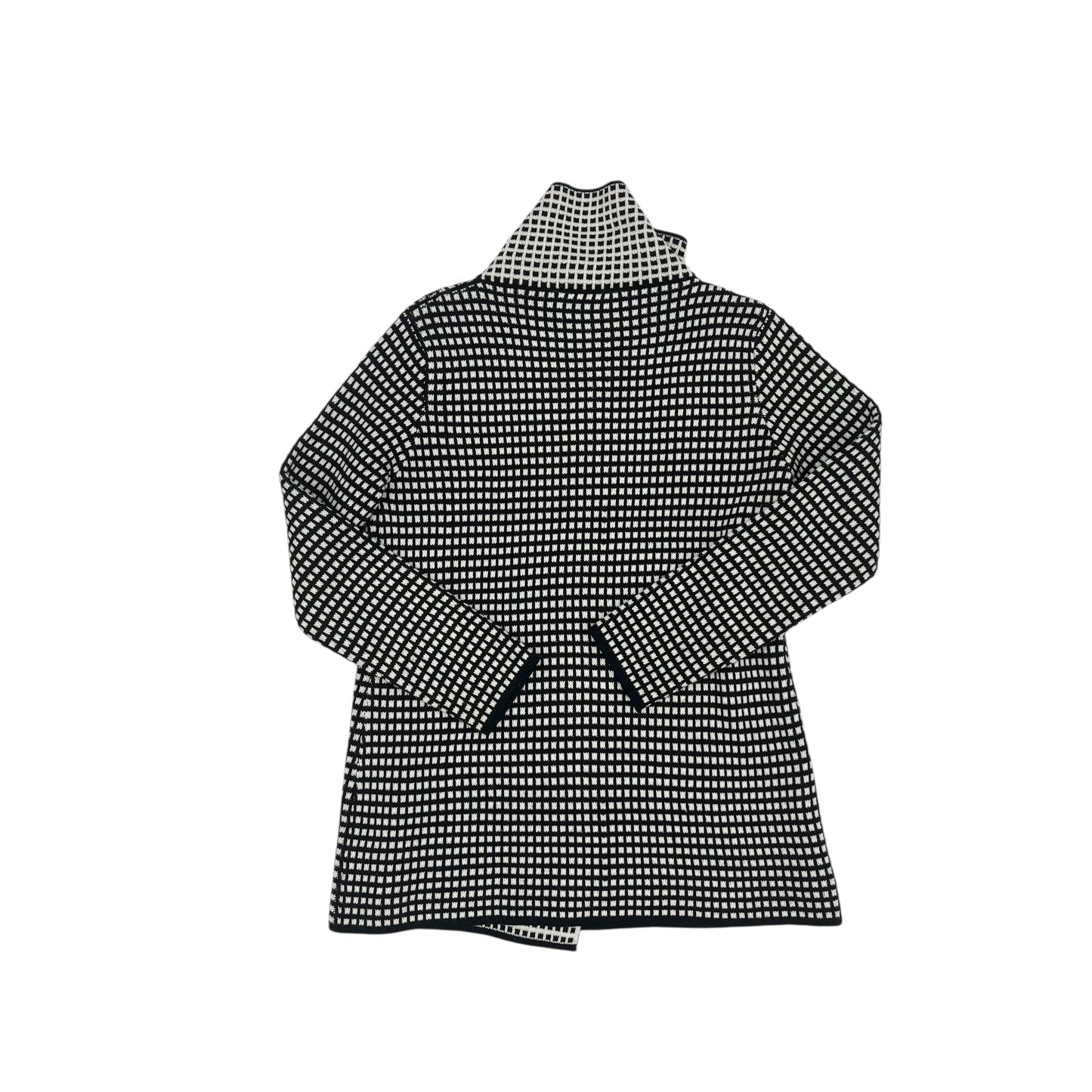 Sweater Cardigan By Sioni In Black & White, Size:M