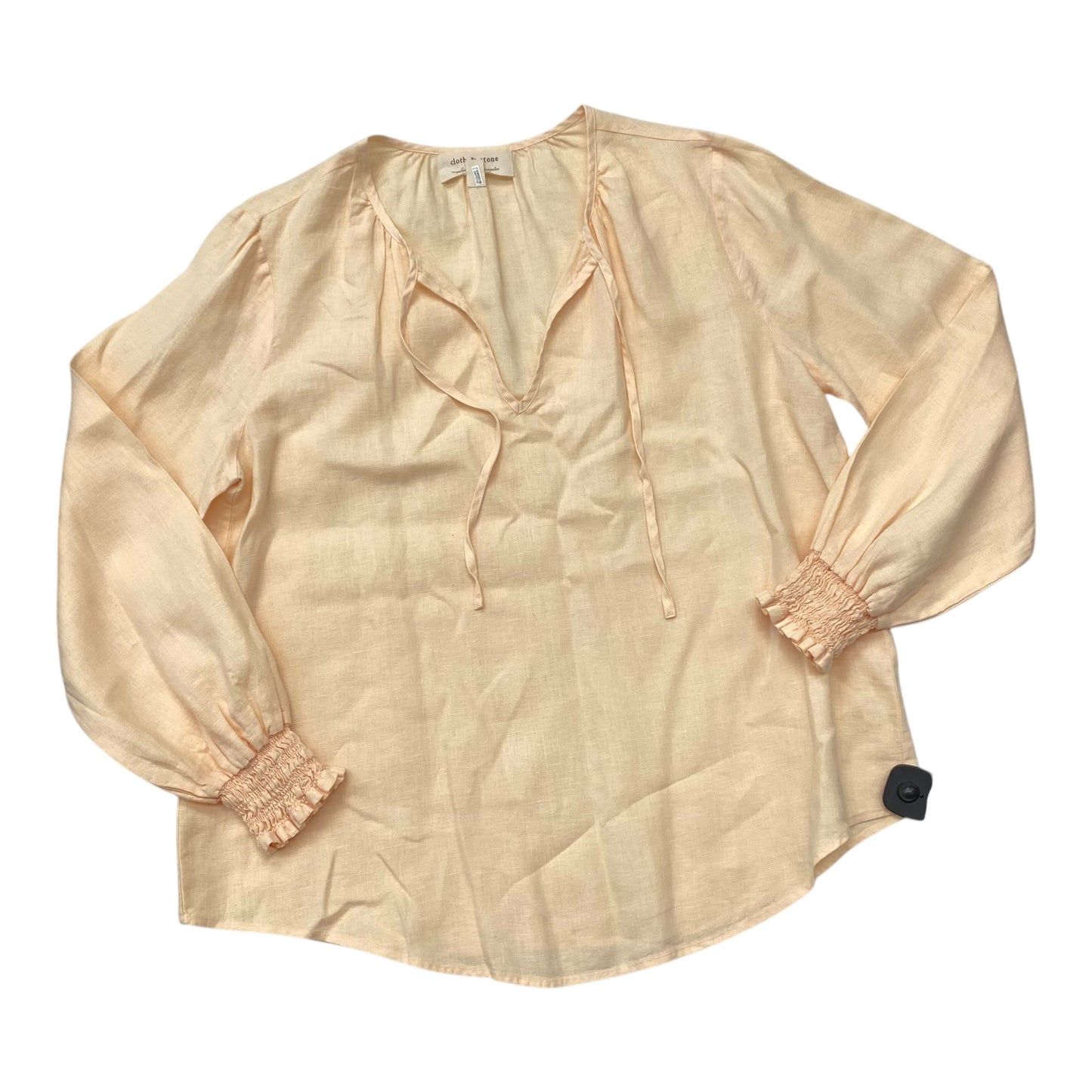 Top Ls By Cloth & Stone In Peach, Size:Xl