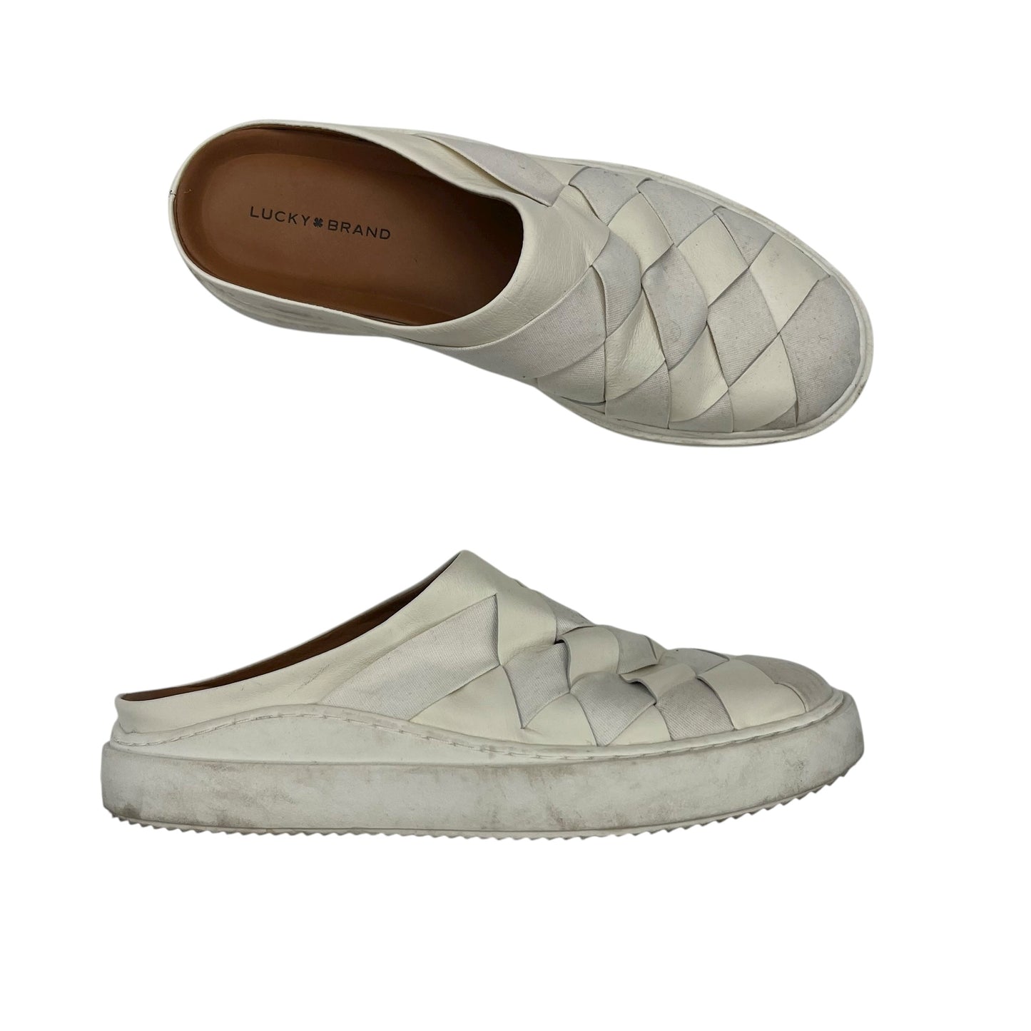 Shoes Flats By Lucky Brand In Cream, Size:9.5