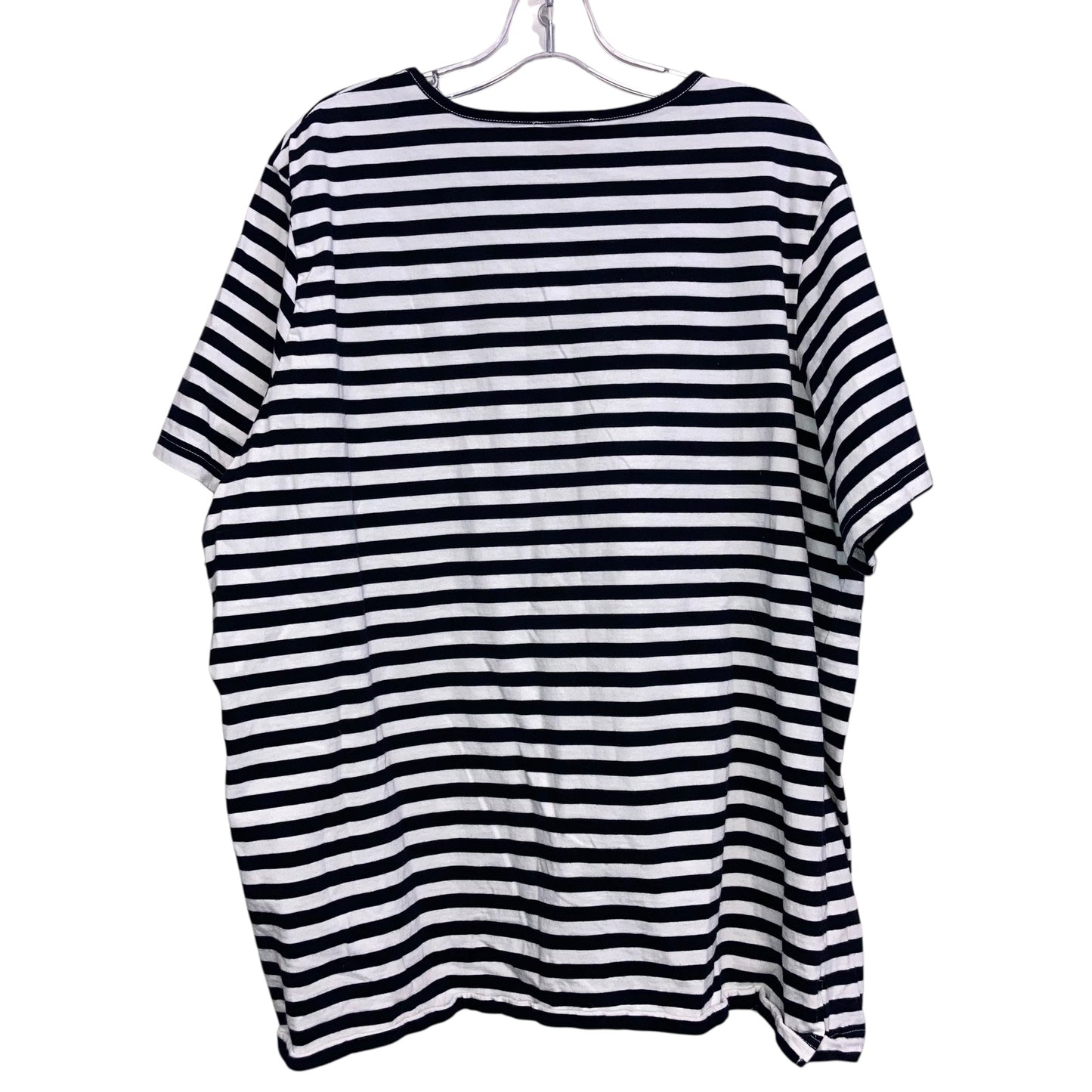 Top Ss By Quaker Factory In Black & White, Size:2X