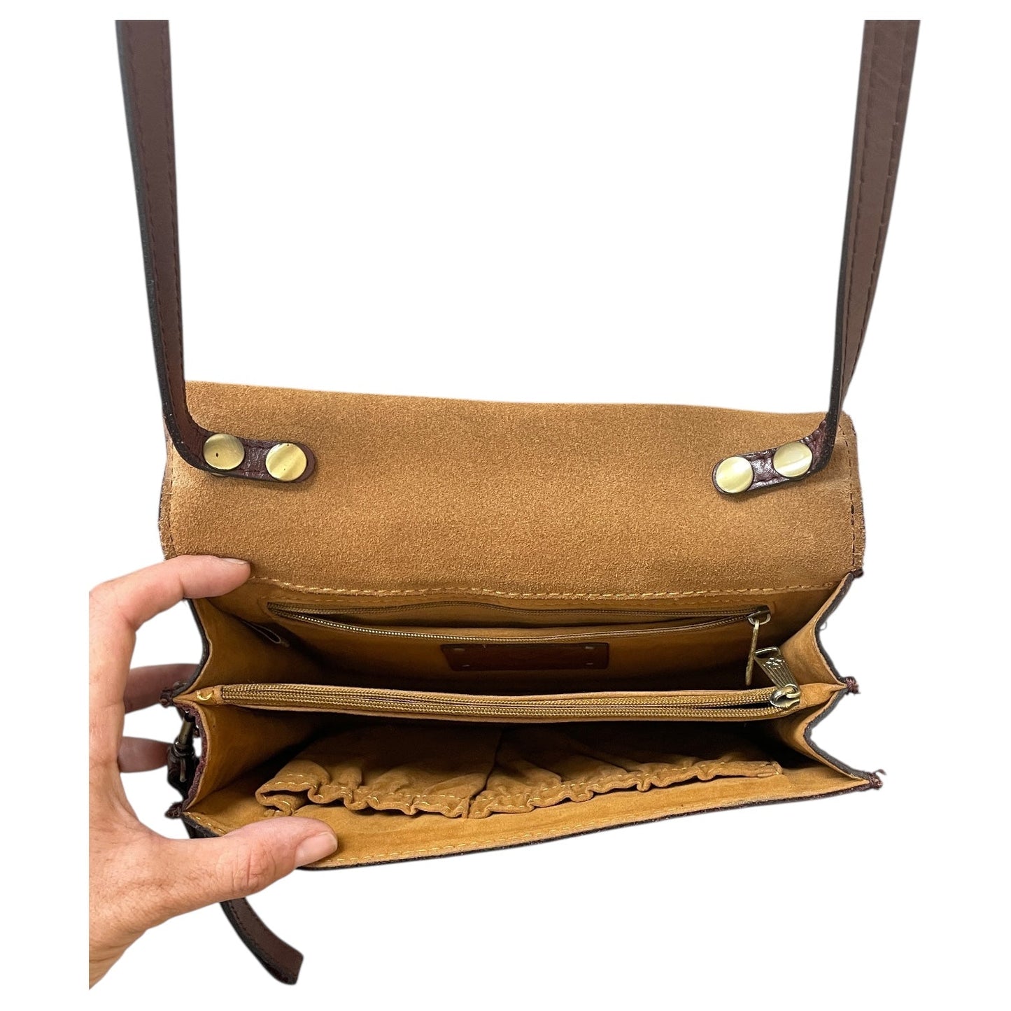 Crossbody Designer By Patricia Nash In Maroon, Size:Medium