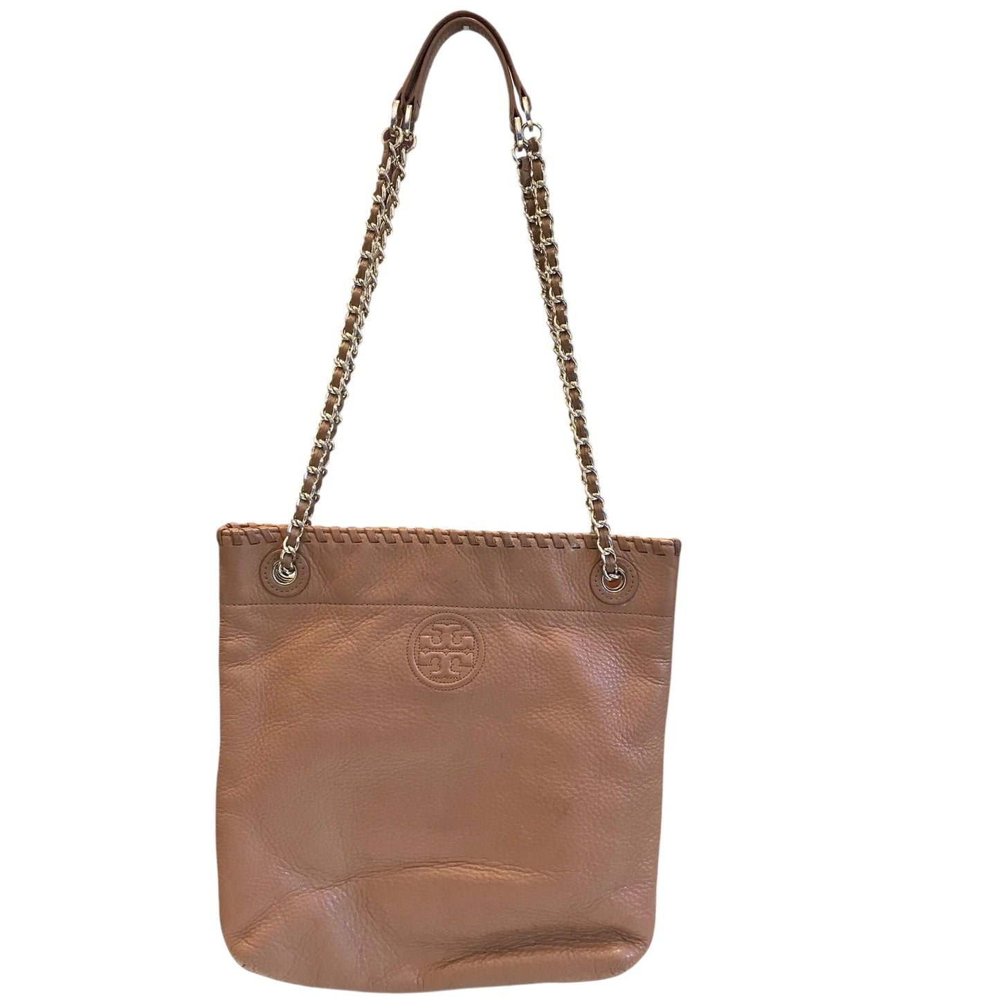 Handbag Designer By Tory Burch In Brown, Size:Medium