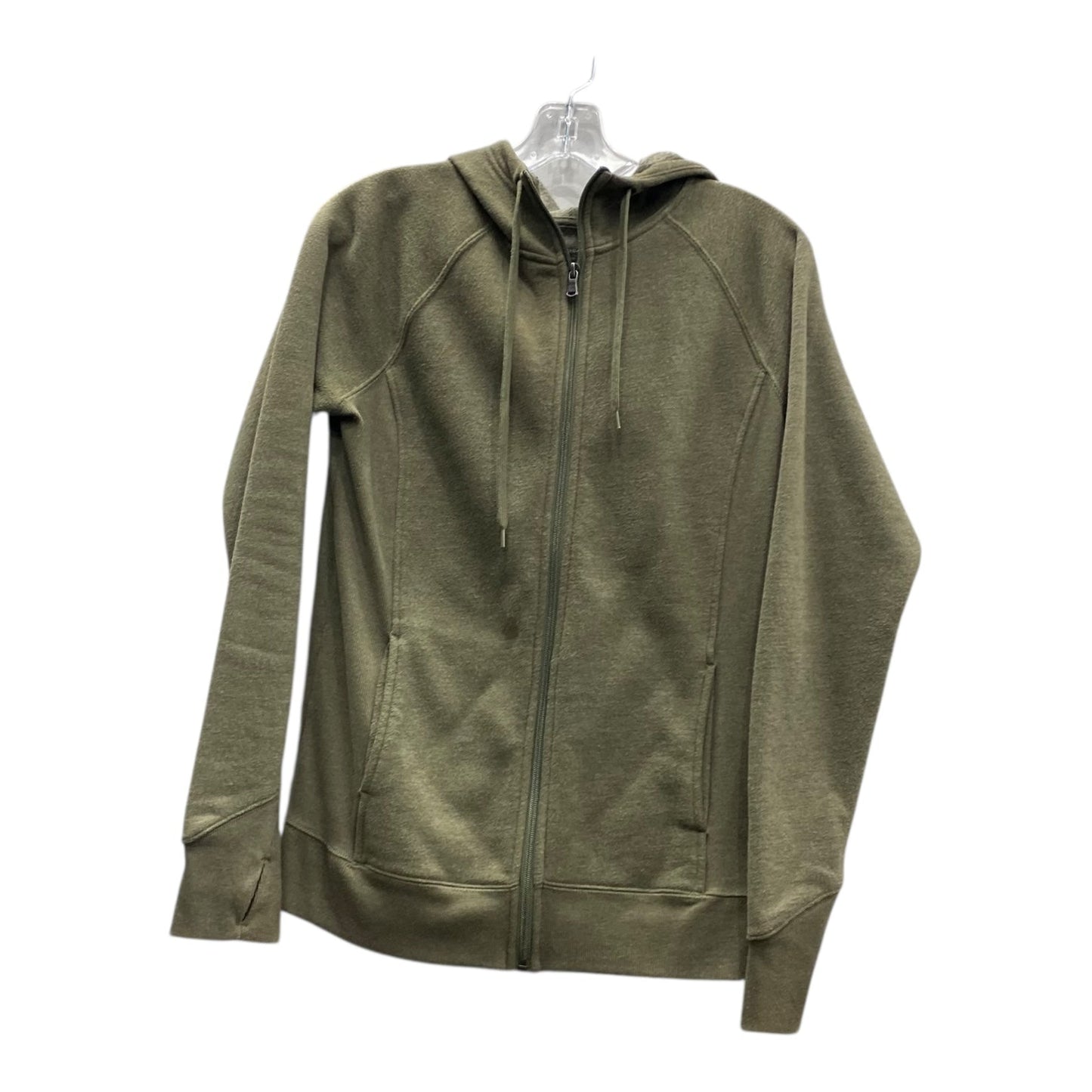 Athletic Jacket By Tek Gear In Green, Size:M