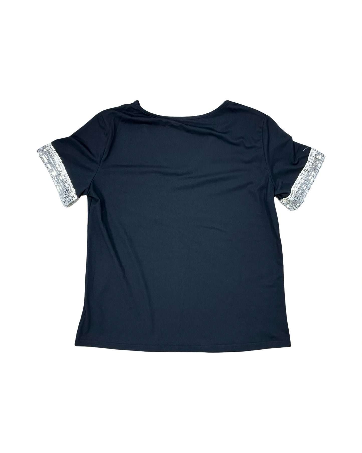 Top Ss By Shein In Black & Gold, Size:M
