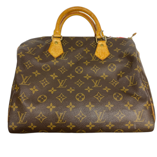 Handbag Luxury Designer By Louis Vuitton In Brown, Size:Medium