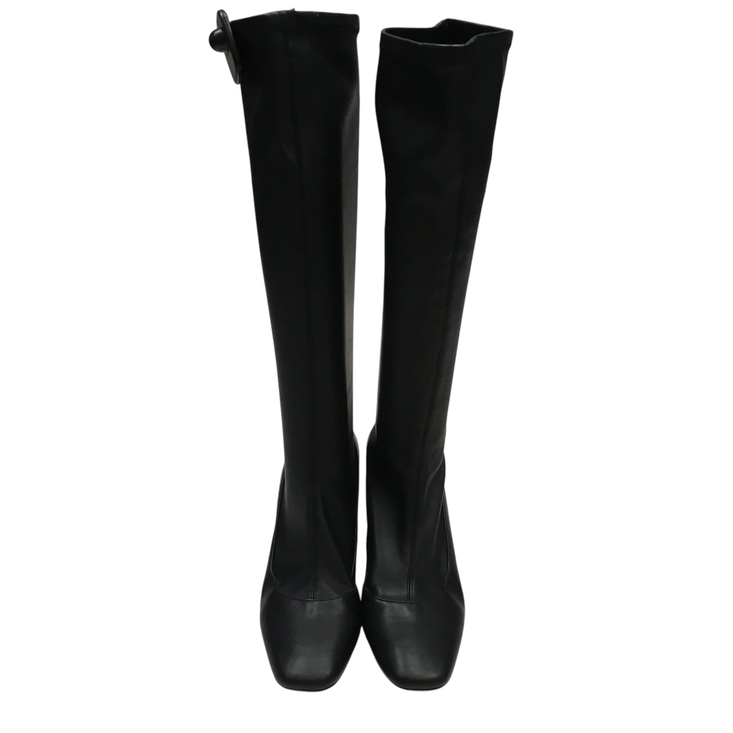 Boots Knee Heels By Donald Pliner In Black, Size:9