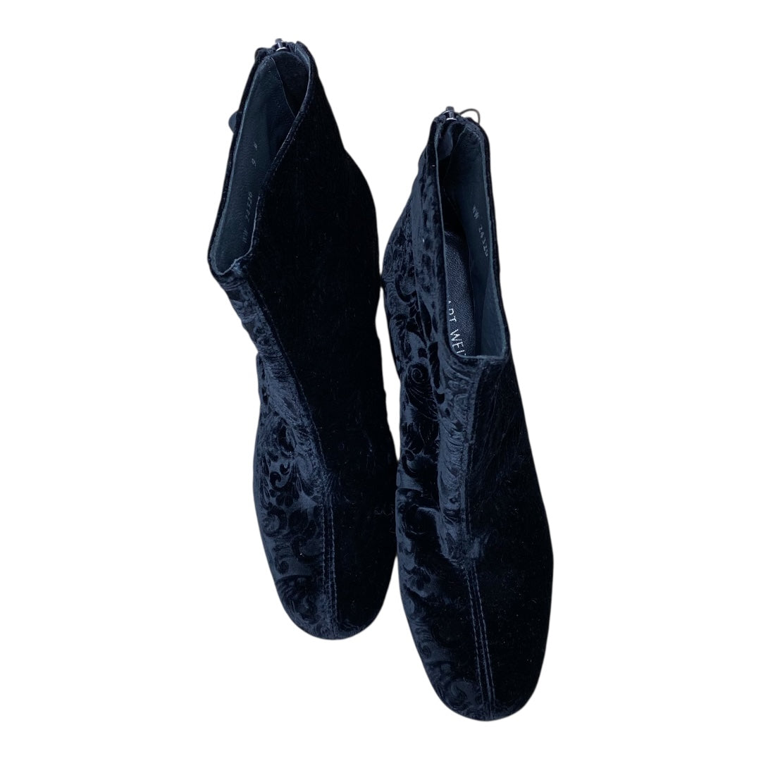 Boots Designer By Stuart Weitzman In Black, Size:9