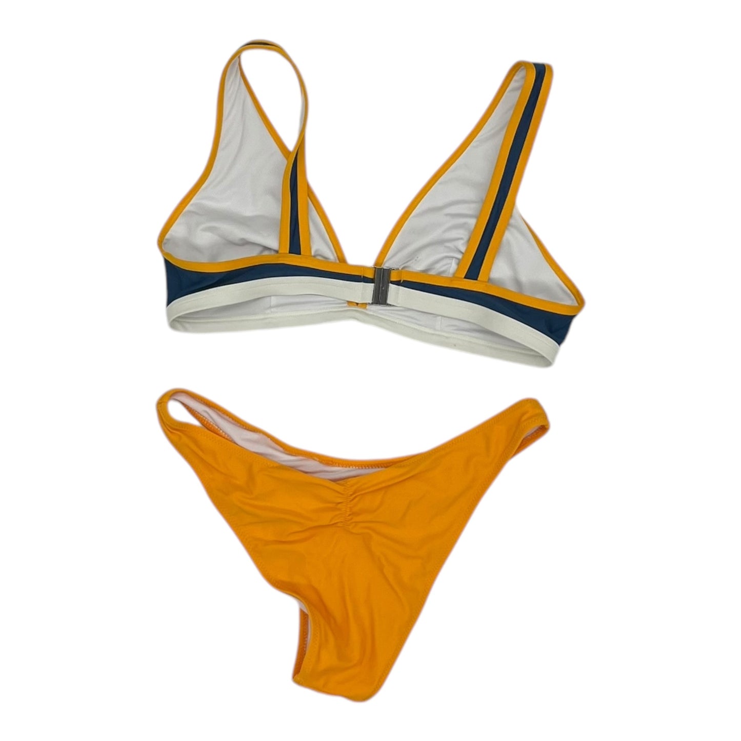 Swimsuit 2PC By Clothes Mentor In Blue & Orange, Size:M