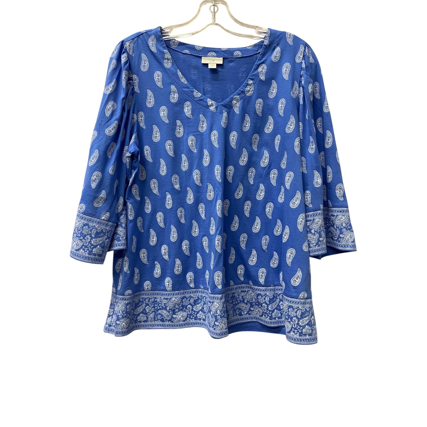 Top 3/4 Sleeve By J. Jill In Blue, Size:S