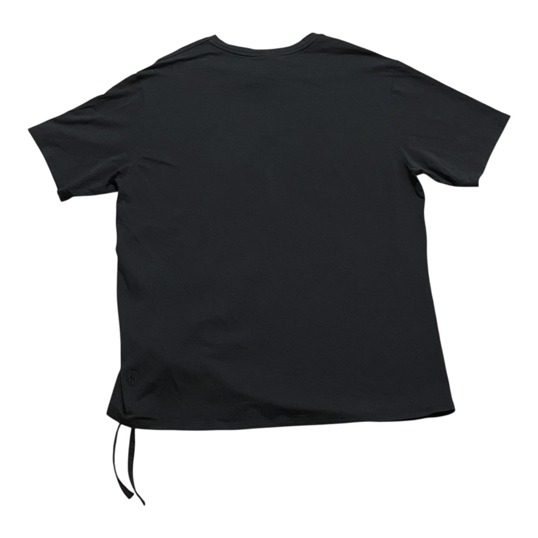 Athletic Top Ss By Lululemon In Black, Size:M