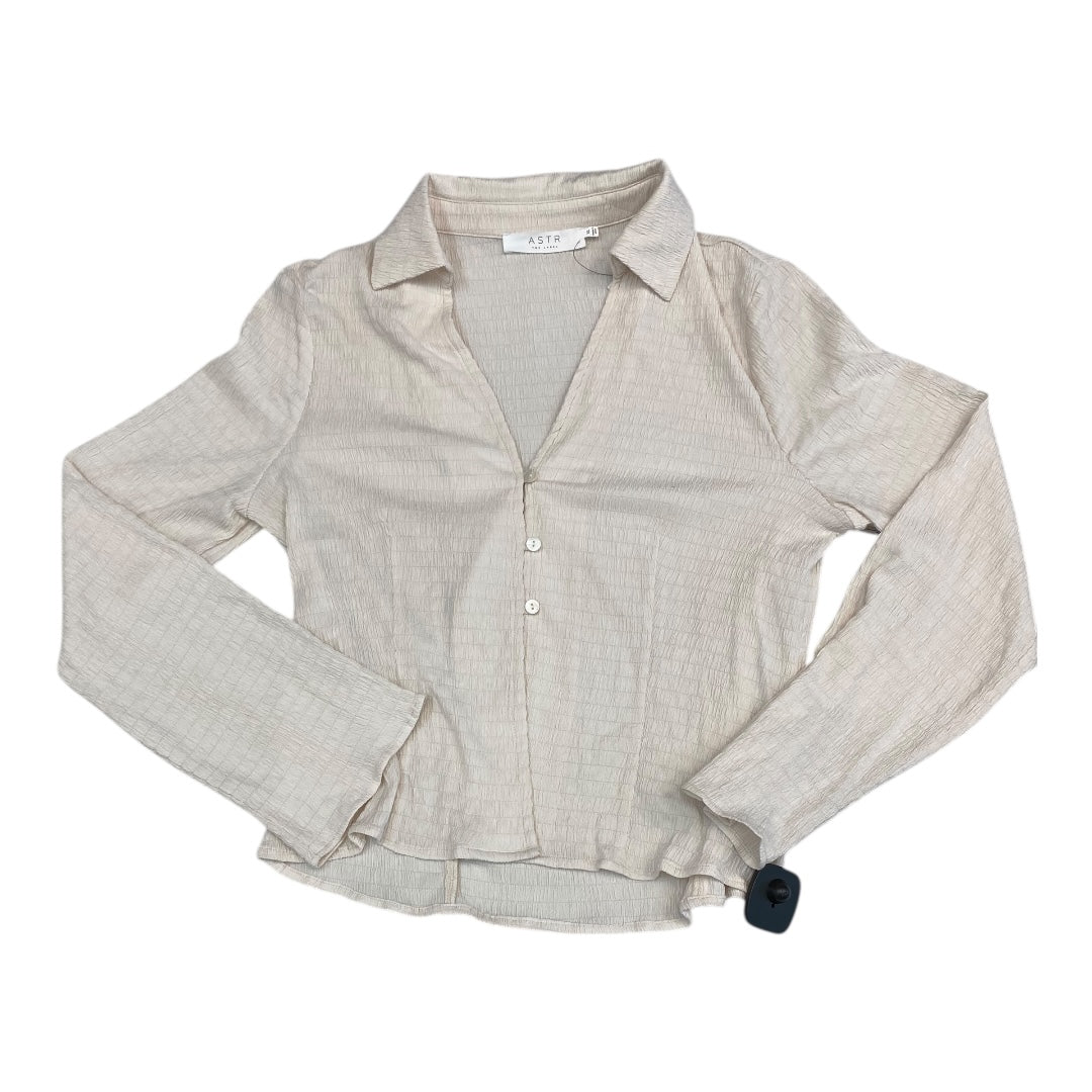 Top Ls By Astr In Beige, Size:Xl