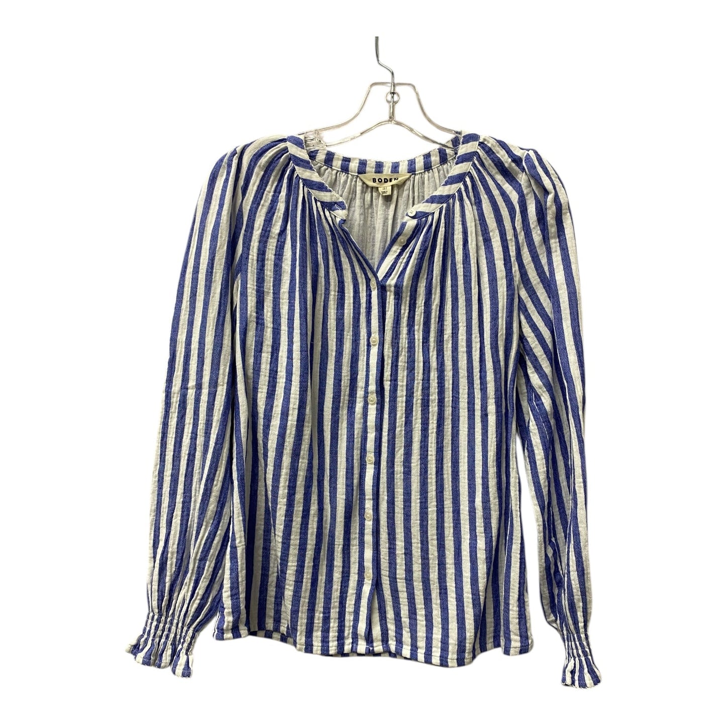 Top Ls By Boden In Blue & White, Size:4