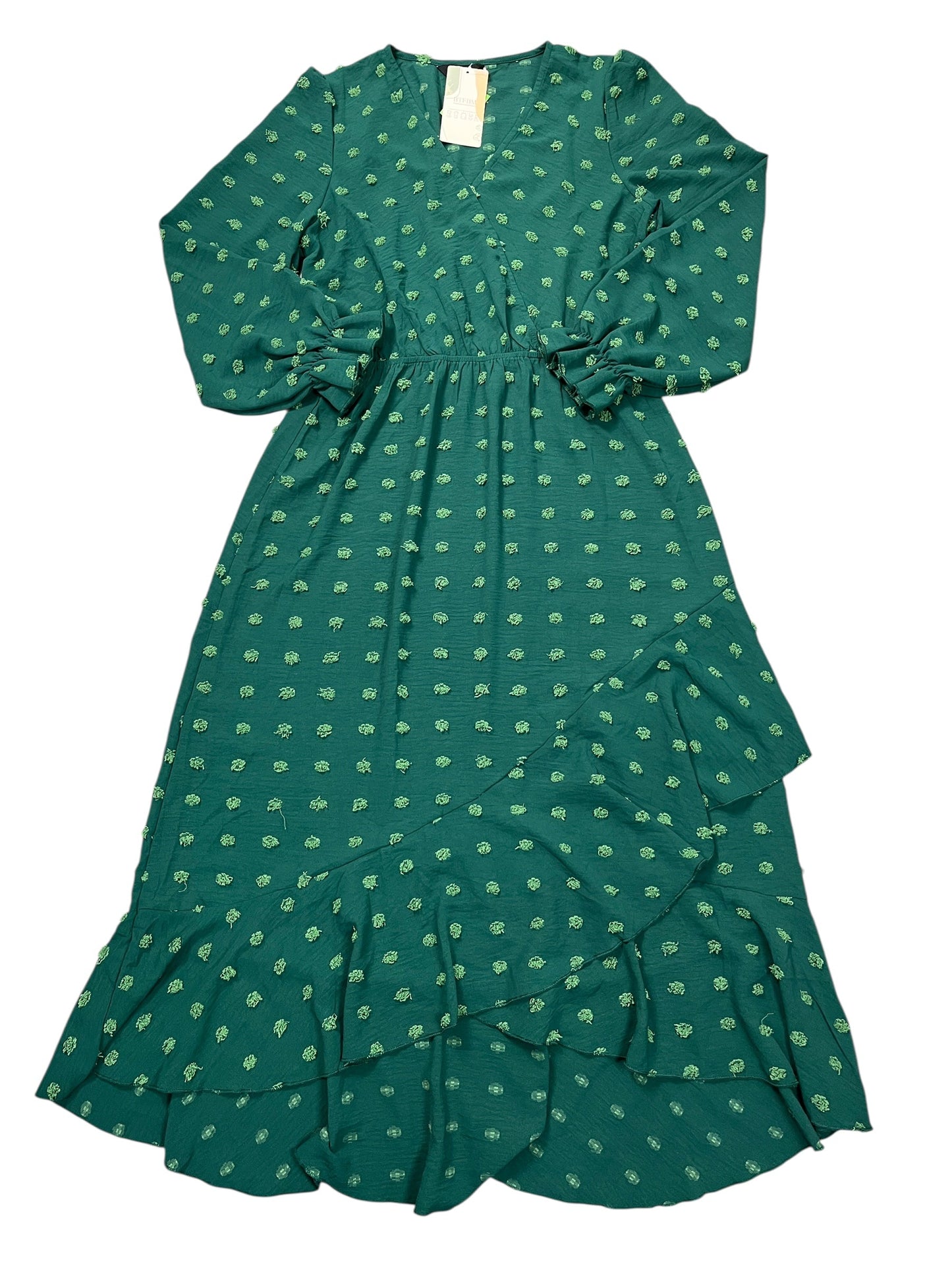 Dress Casual Midi By Clothes Mentor In Green, Size:M