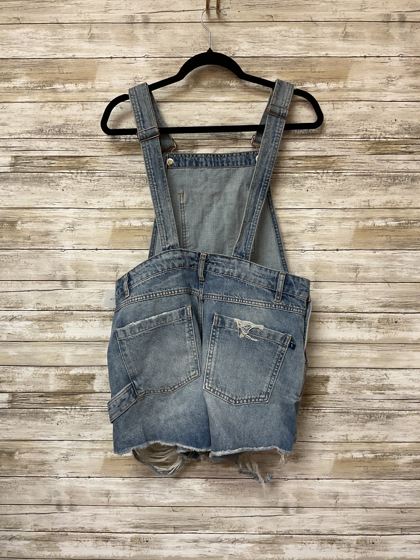 Shortalls By Pilcro In Blue Denim, Size:12