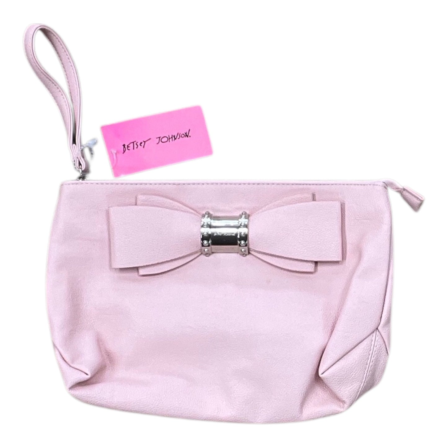 Wristlet By Betsey Johnson In Pink, Size:Large