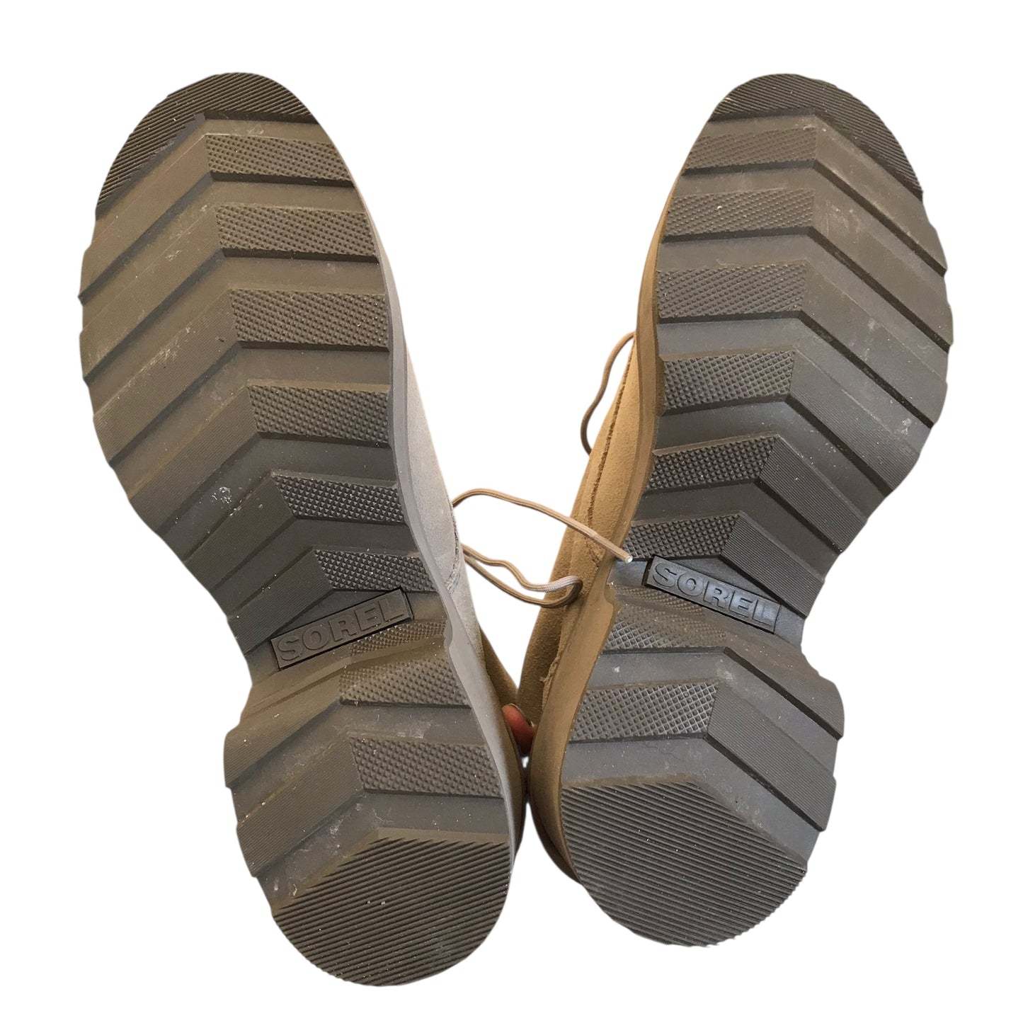 Boots Ankle Heels By Sorel In Beige, Size:8.5