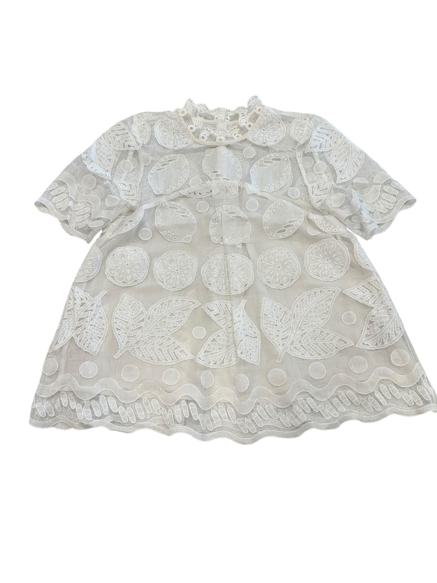 Blouse Ss By Hd In Paris In Ivory, Size:S