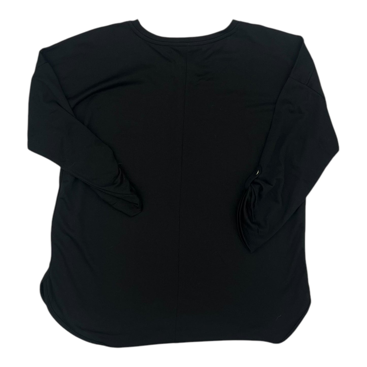 Top 3/4 Sleeve By Cupio In Black, Size:Xl