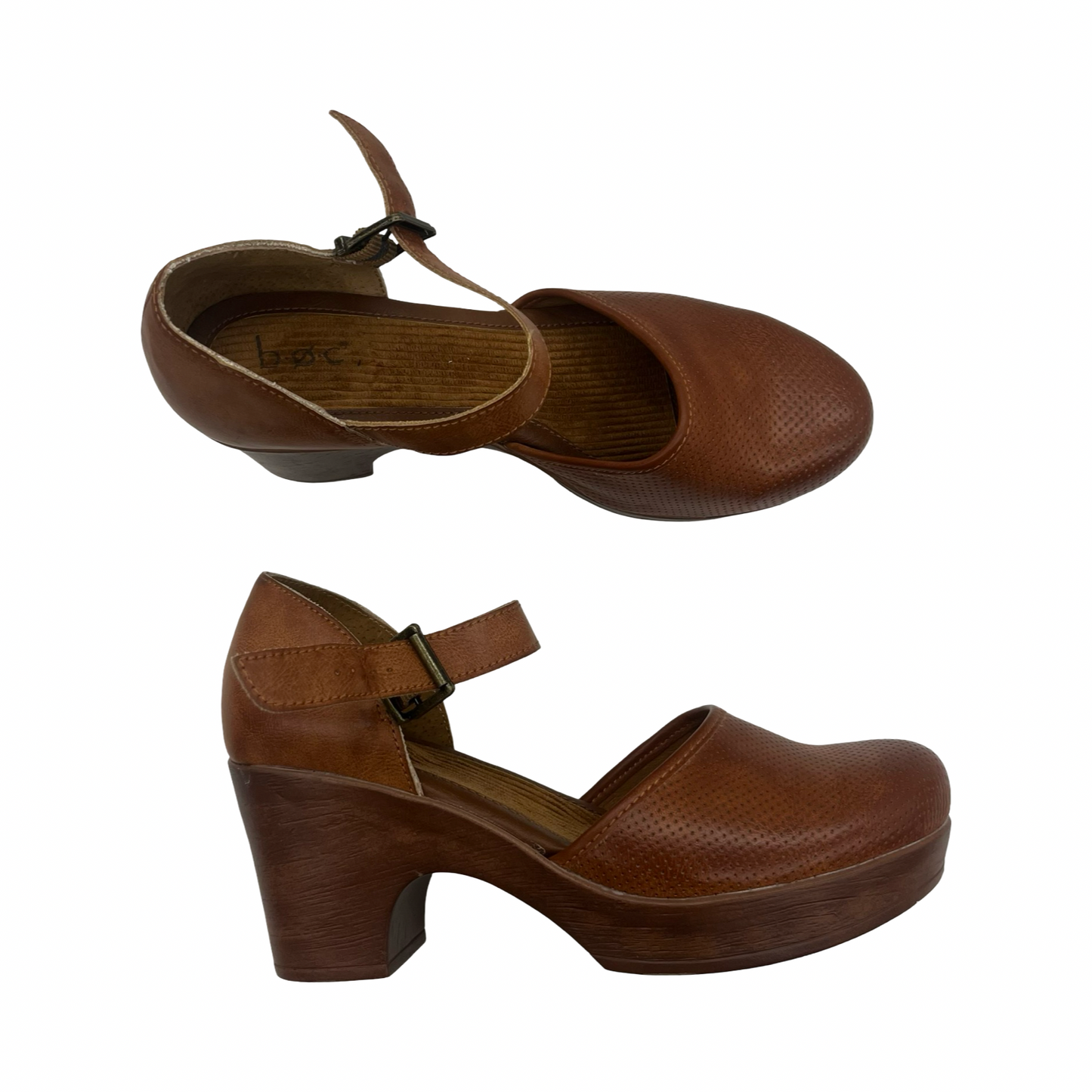 Shoes Heels Block By Boc In Brown, Size:10