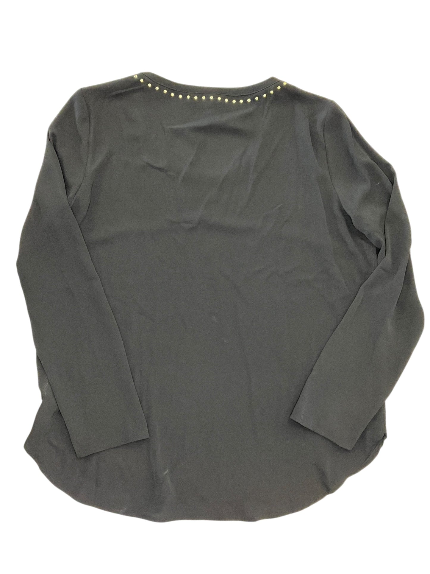 Blouse Ls By Michael By Michael Kors In Black, Size:L