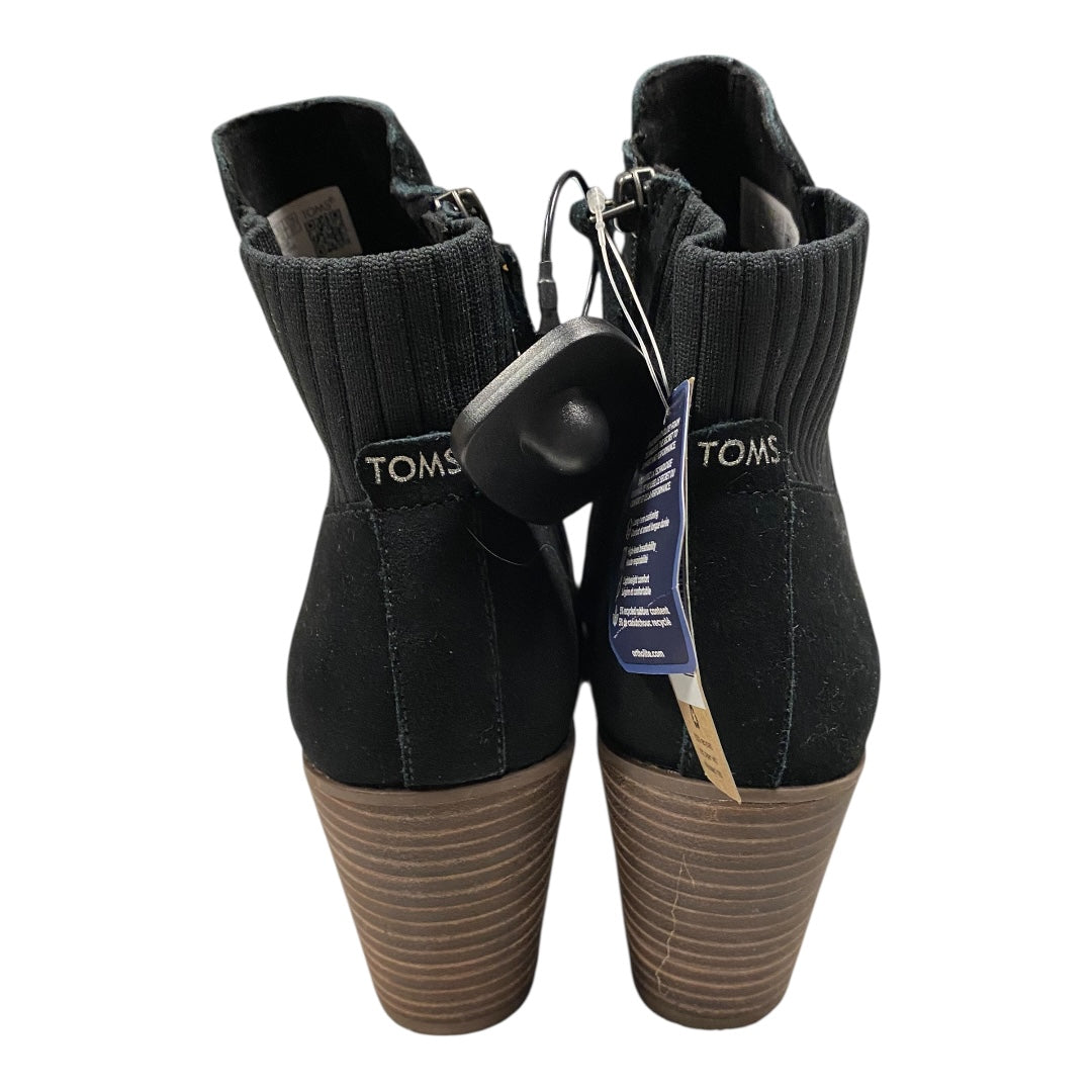 Boots Ankle Heels By Toms In Black, Size:10
